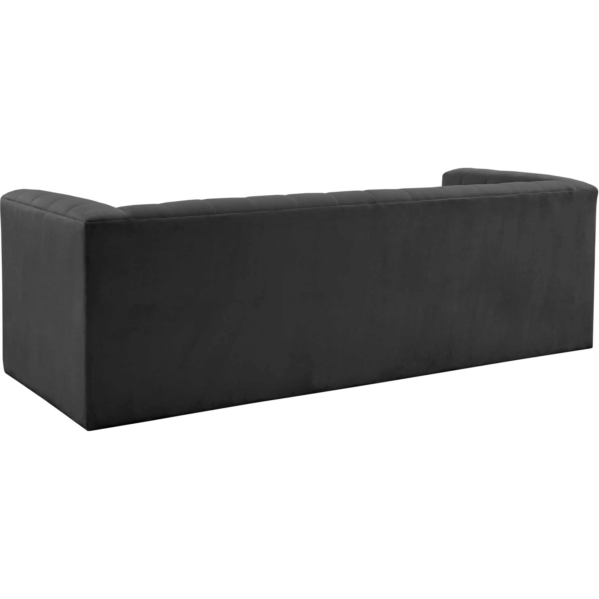 Nolita Velvet Sofa Black - Image 3