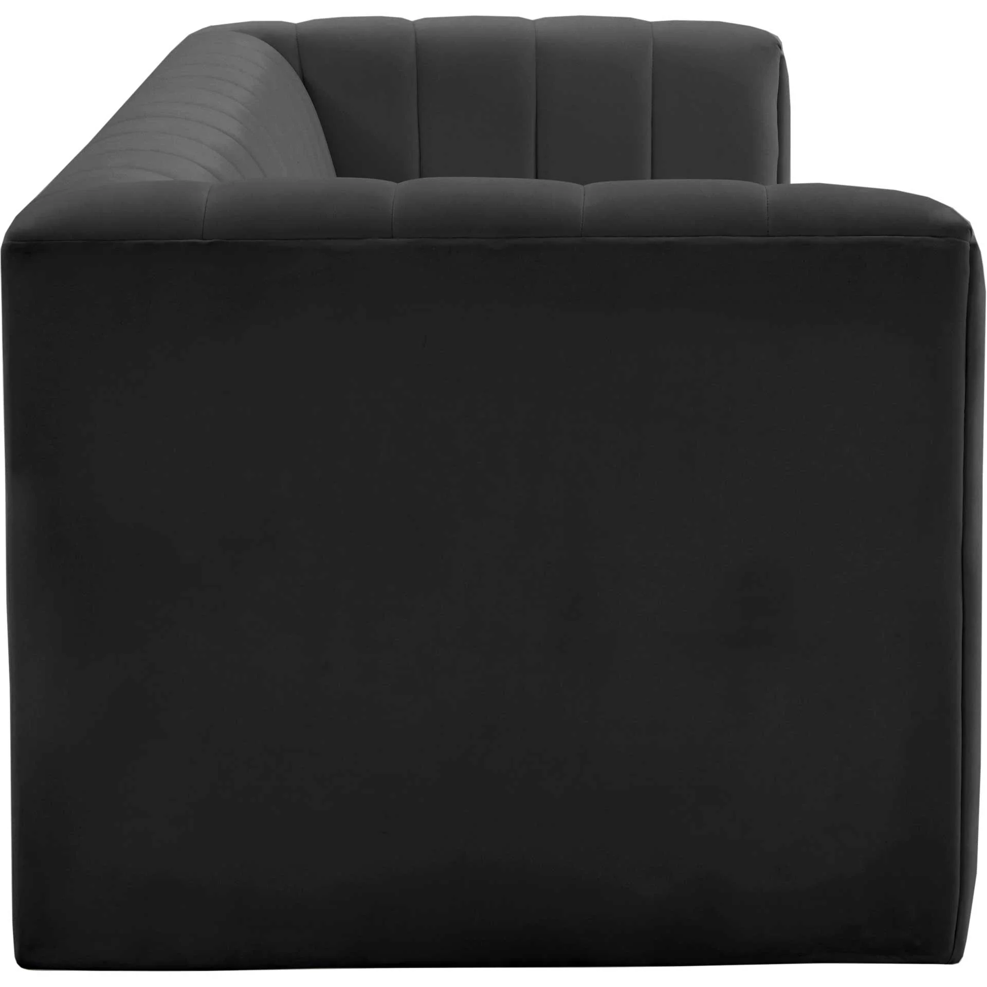 Nolita Velvet Sofa Black - Image 4
