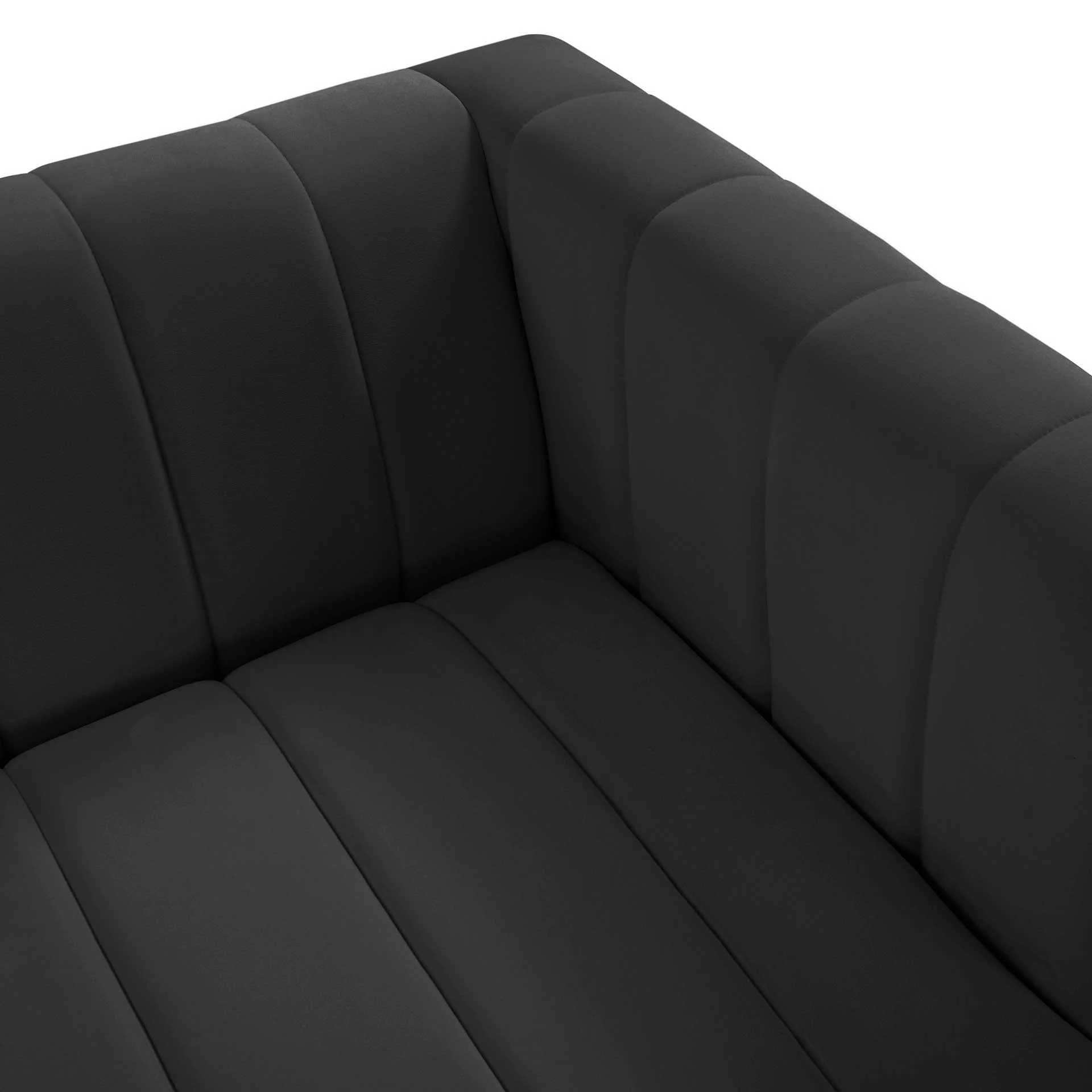 Nolita Velvet Sofa Black - Image 5