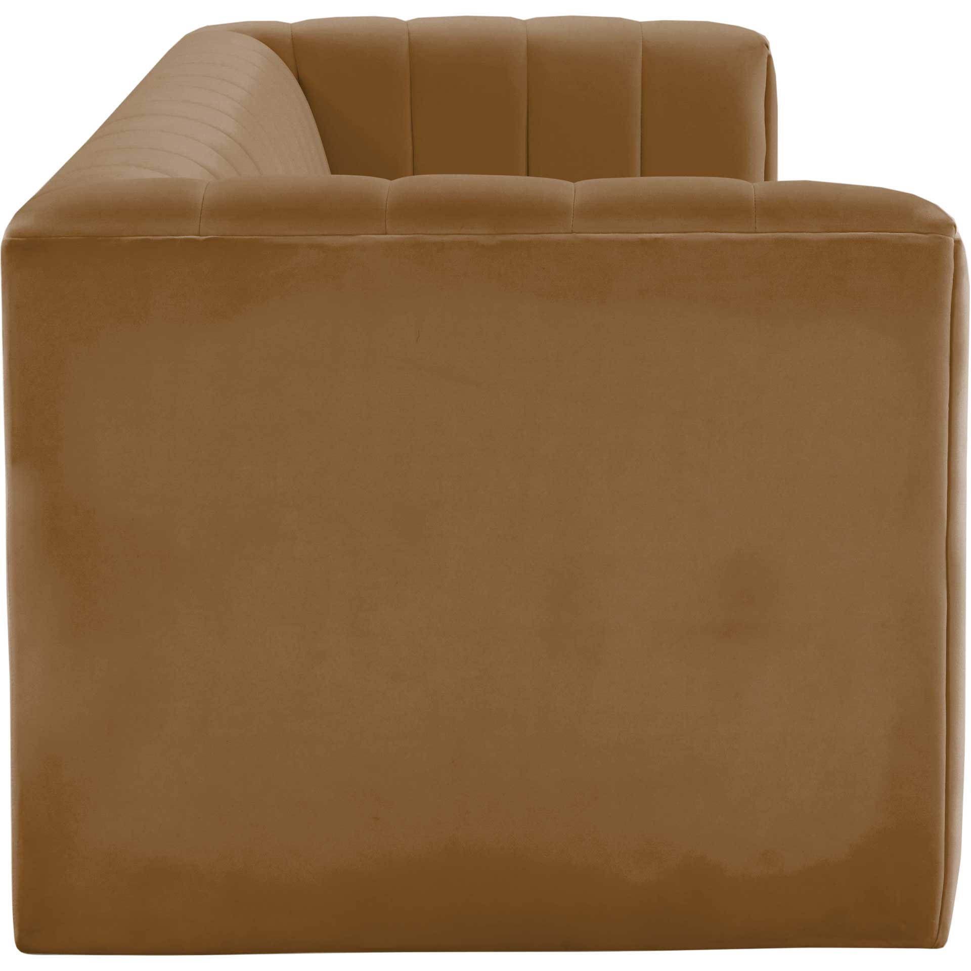 Nolita Velvet Sofa Cognac - Image 4