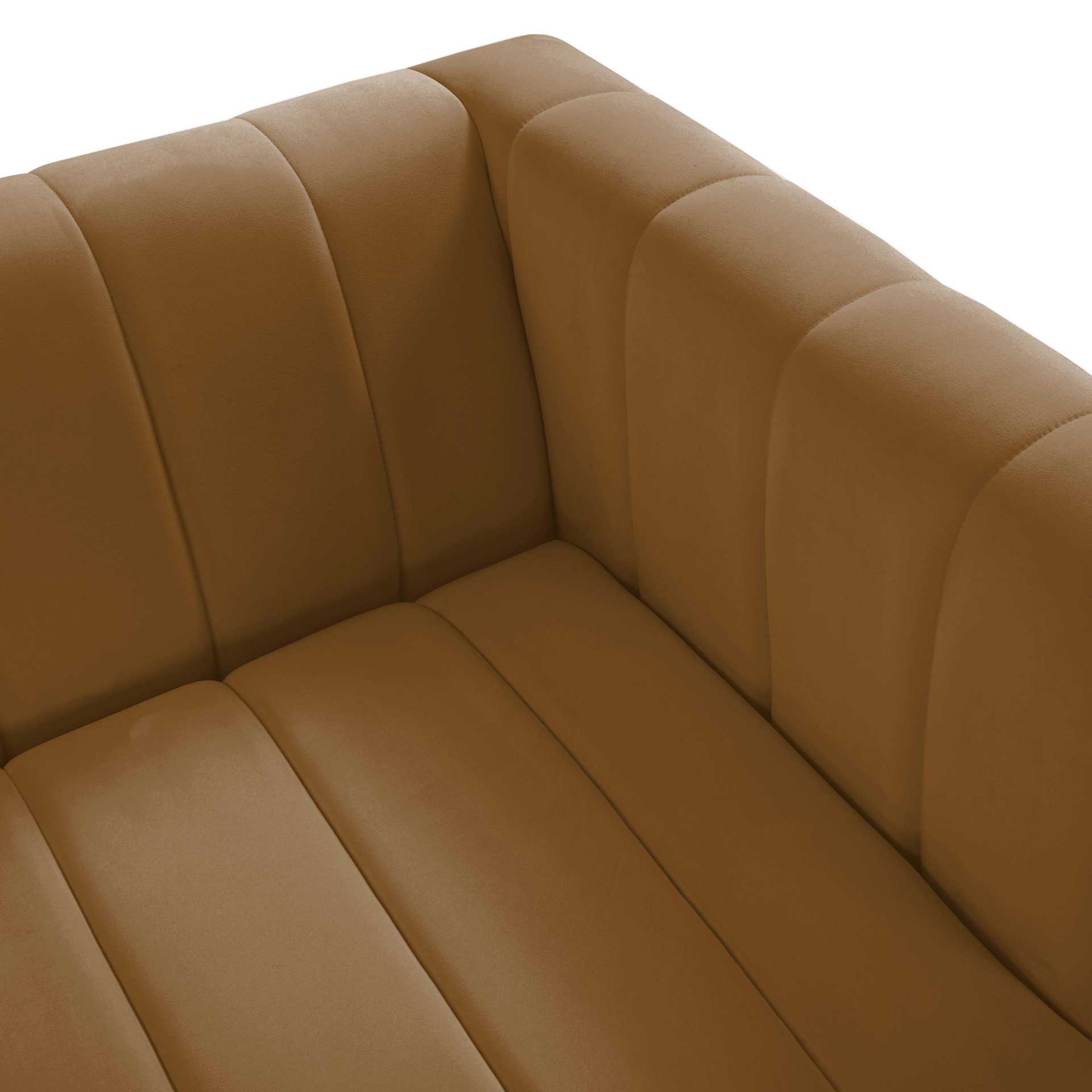 Nolita Velvet Sofa Cognac - Image 5