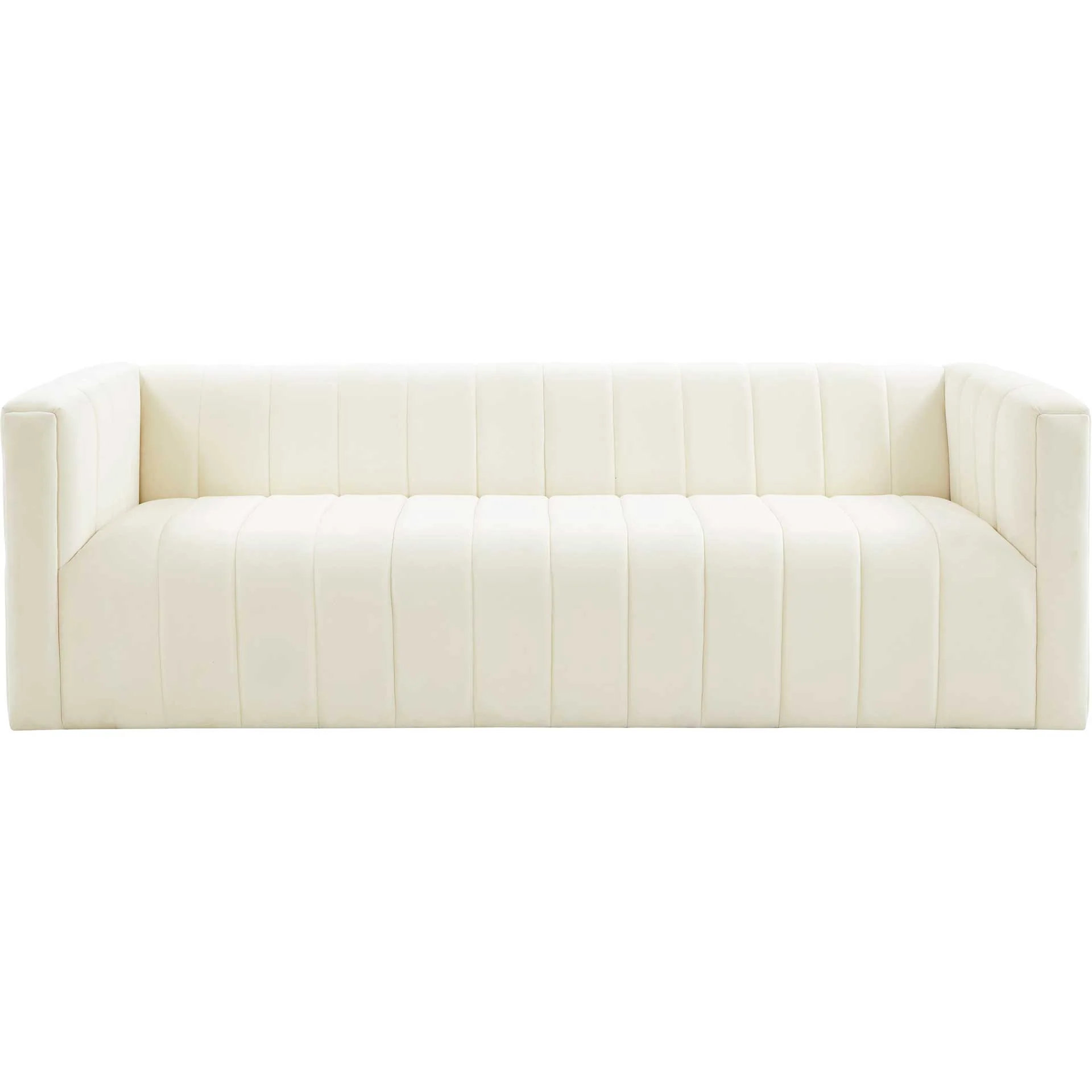 Nolita Velvet Sofa Cream - Image 2