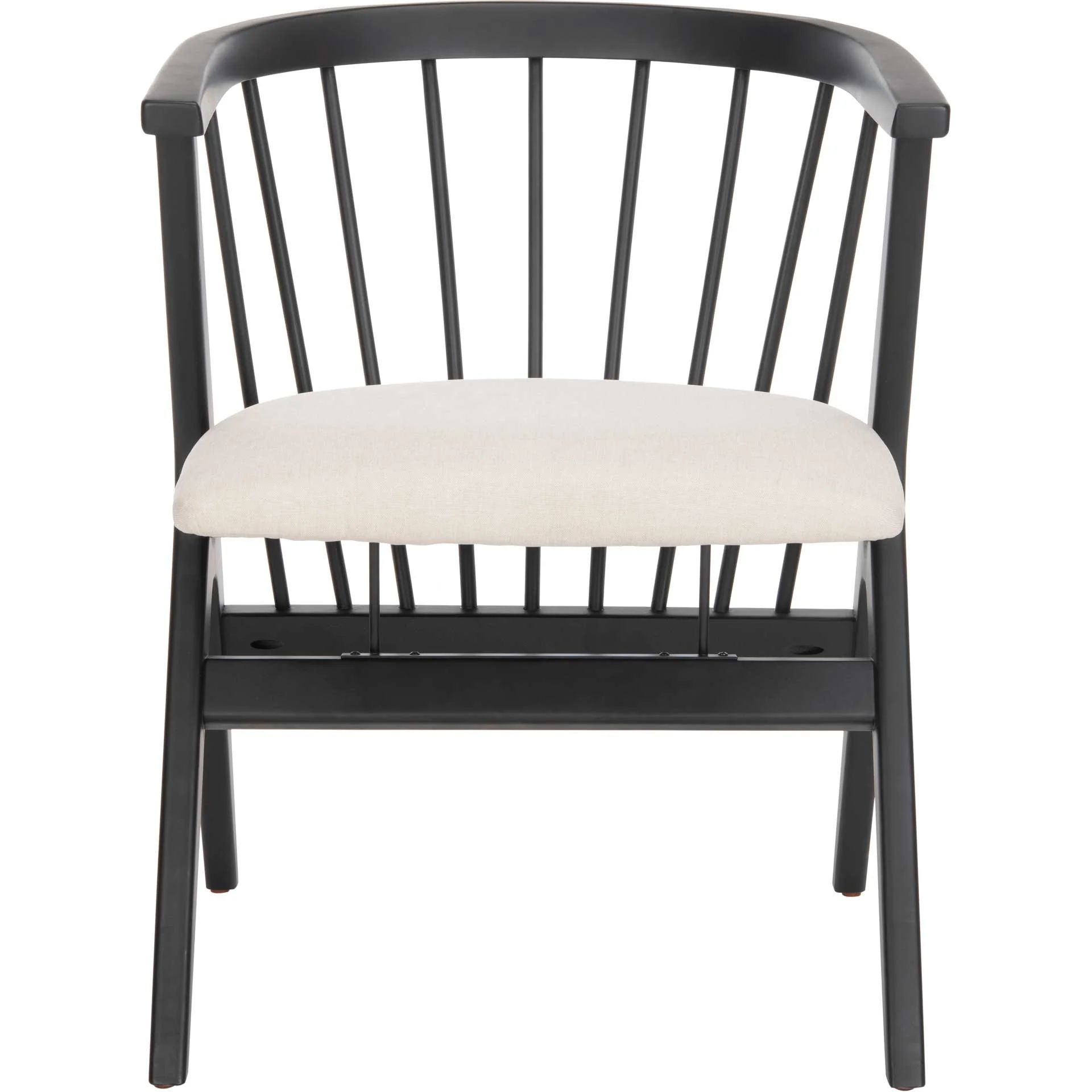 Nolte Spindle Dining Chair Black/Beige (Set of 2) - Image 3