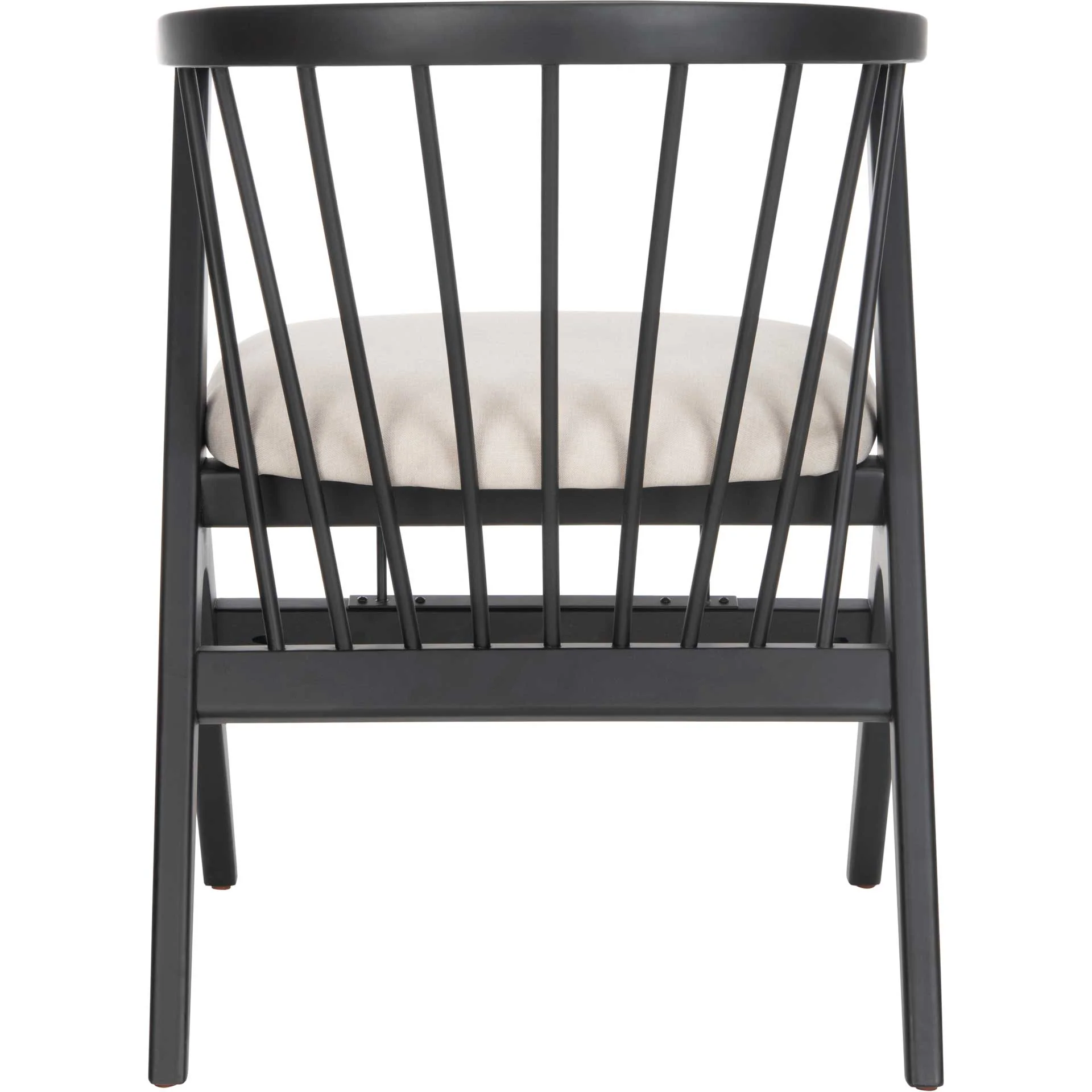 Nolte Spindle Dining Chair Black/Beige (Set of 2) - Image 5