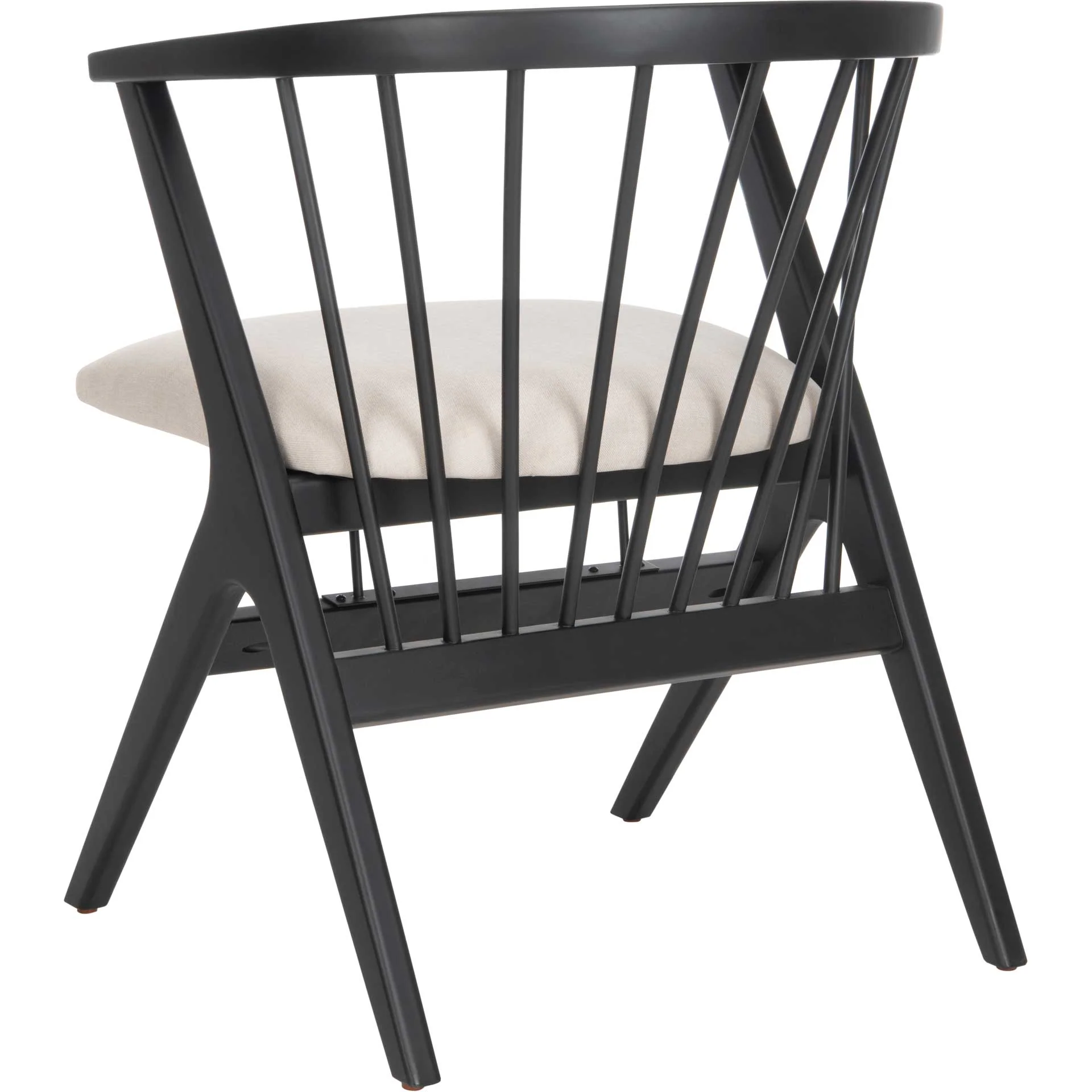 Nolte Spindle Dining Chair Black/Beige (Set of 2) - Image 6