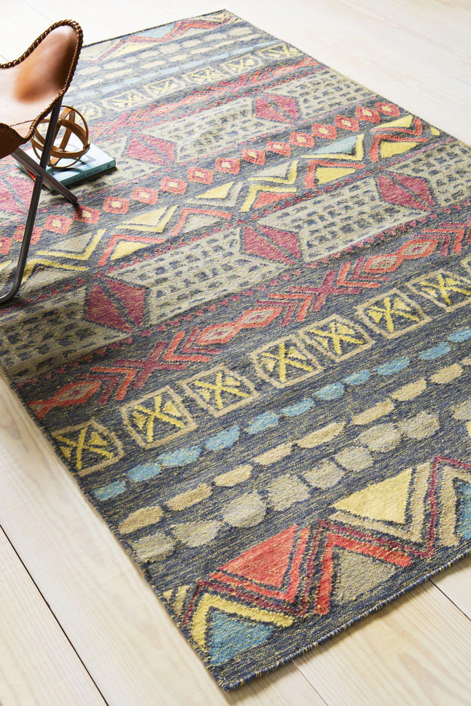Nomad Charcoal/Coral Area Rug - Image 3