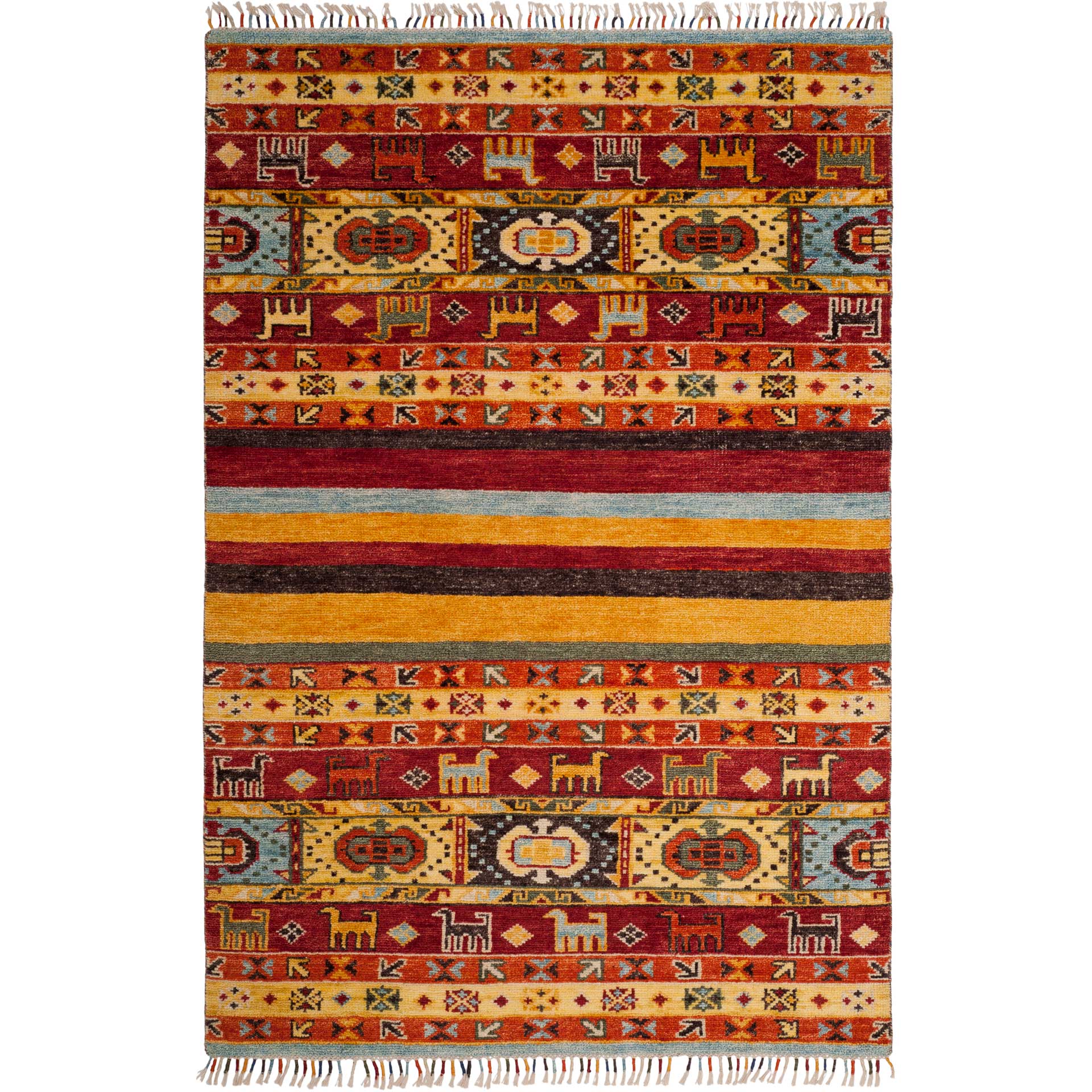 Nomad Red/Yellow/Multi Area Rug - Image 2