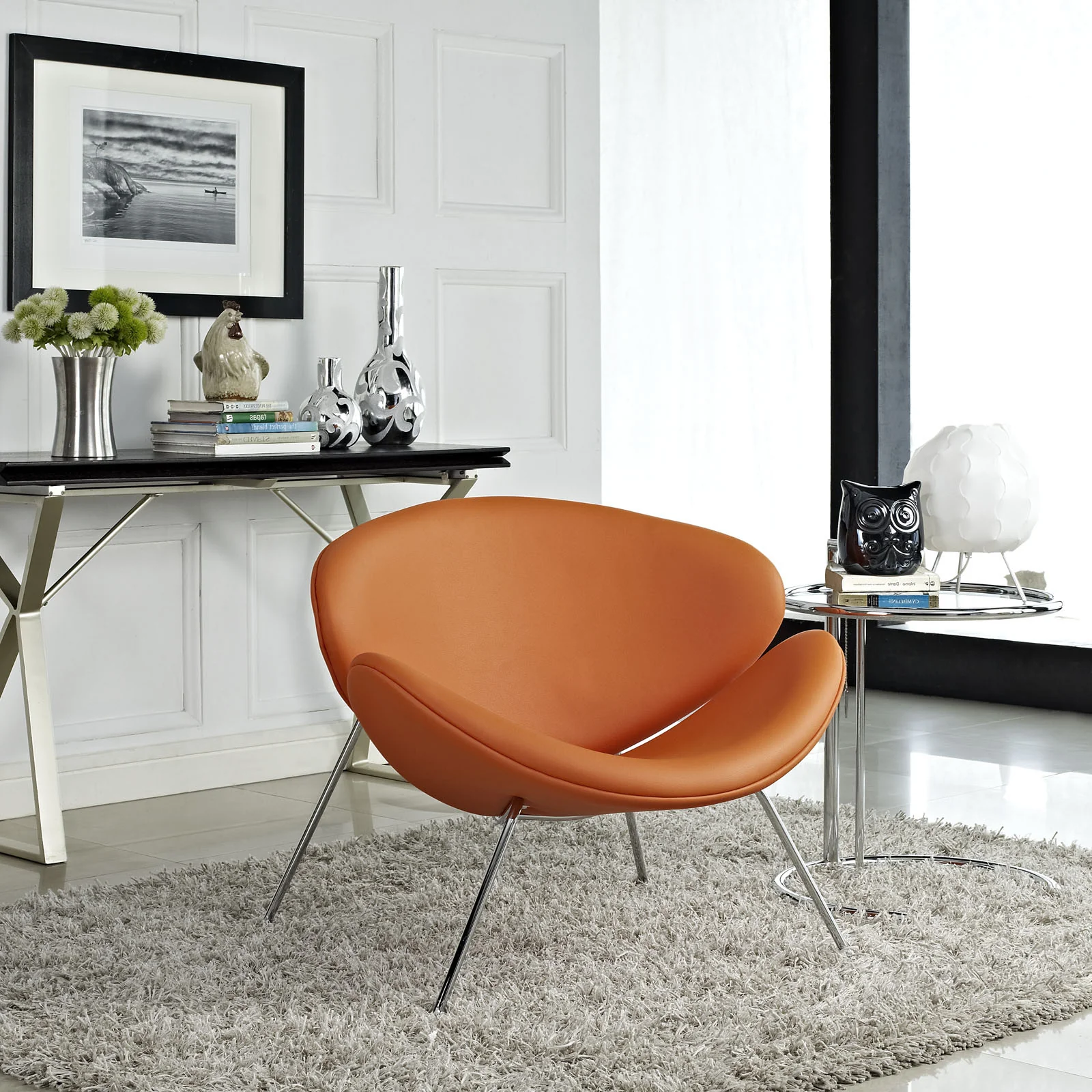 Nora Lounge Chair Orange - Image 4