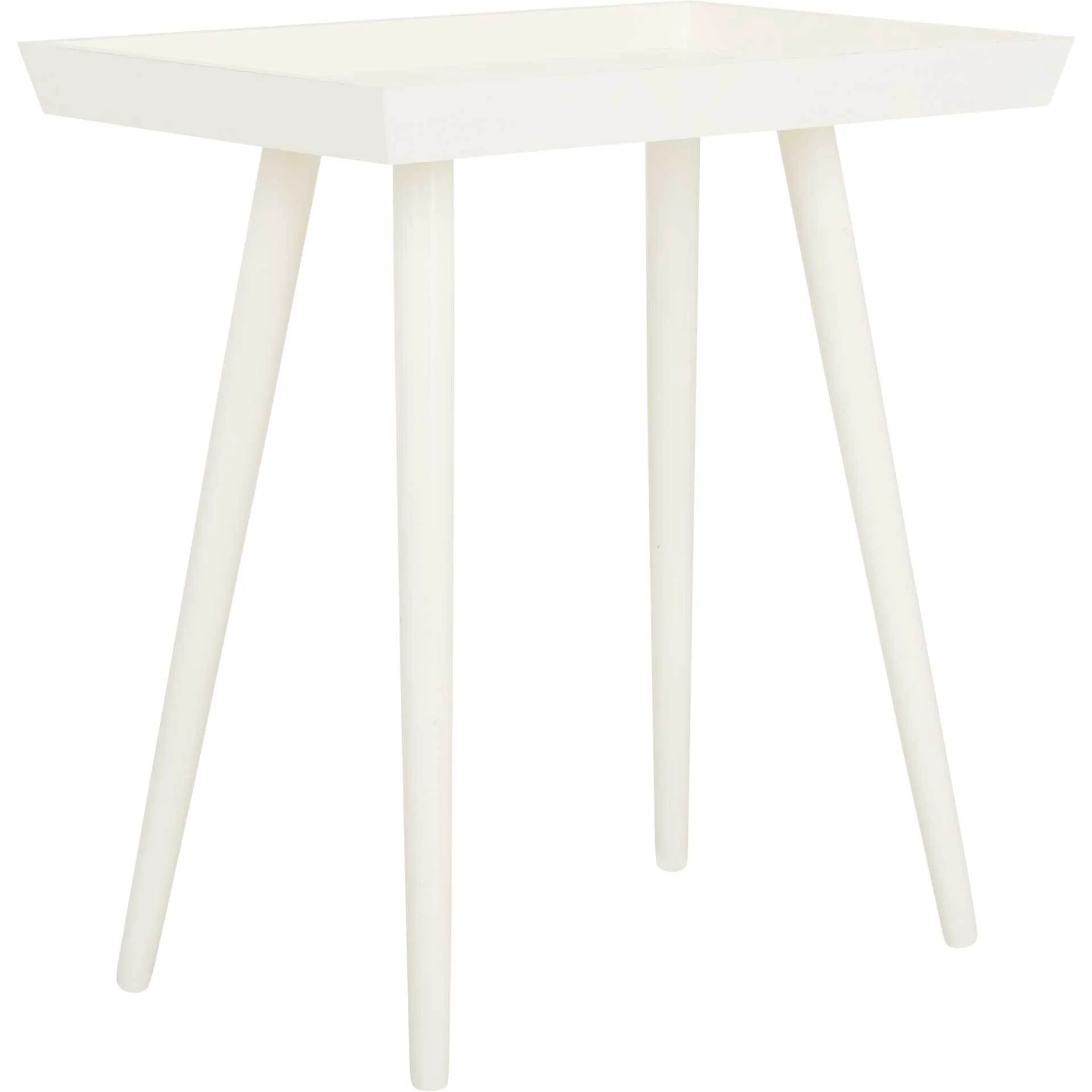 Norah Tray Accent Table Distressed White - Image 2