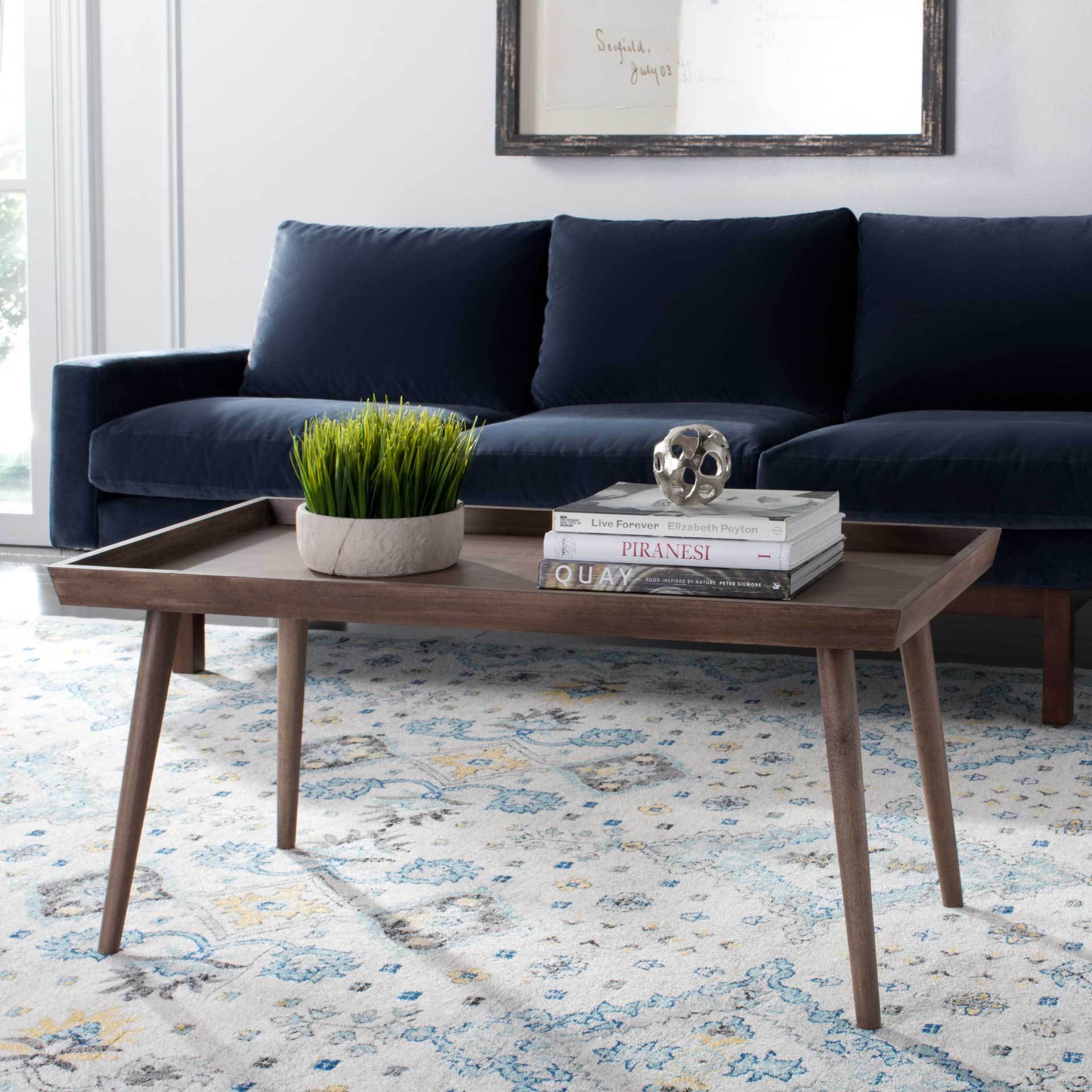 Norah Tray Top Coffee Table Desert Brown - Image 4