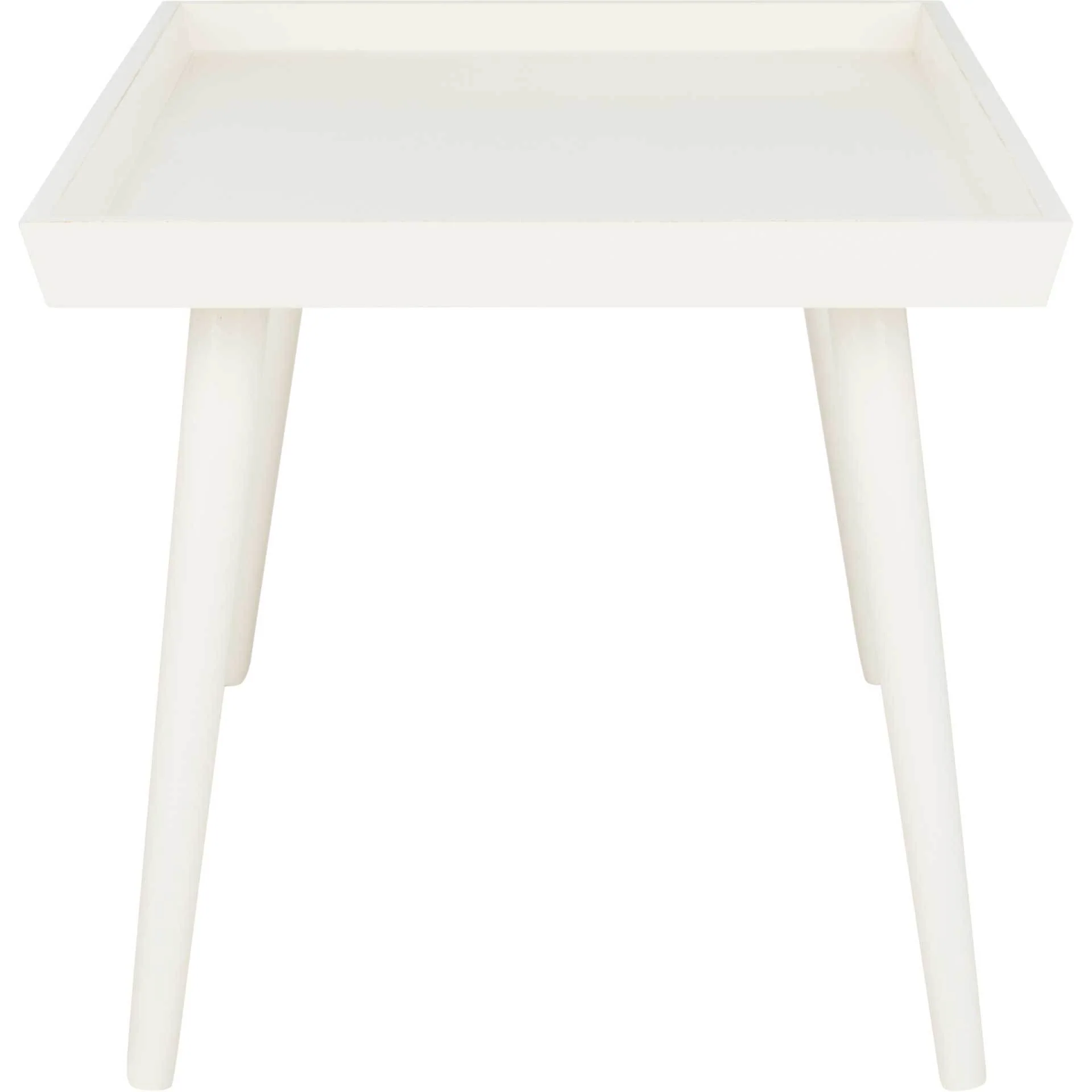 Norah Tray Top Coffee Table Distressed White - Image 3