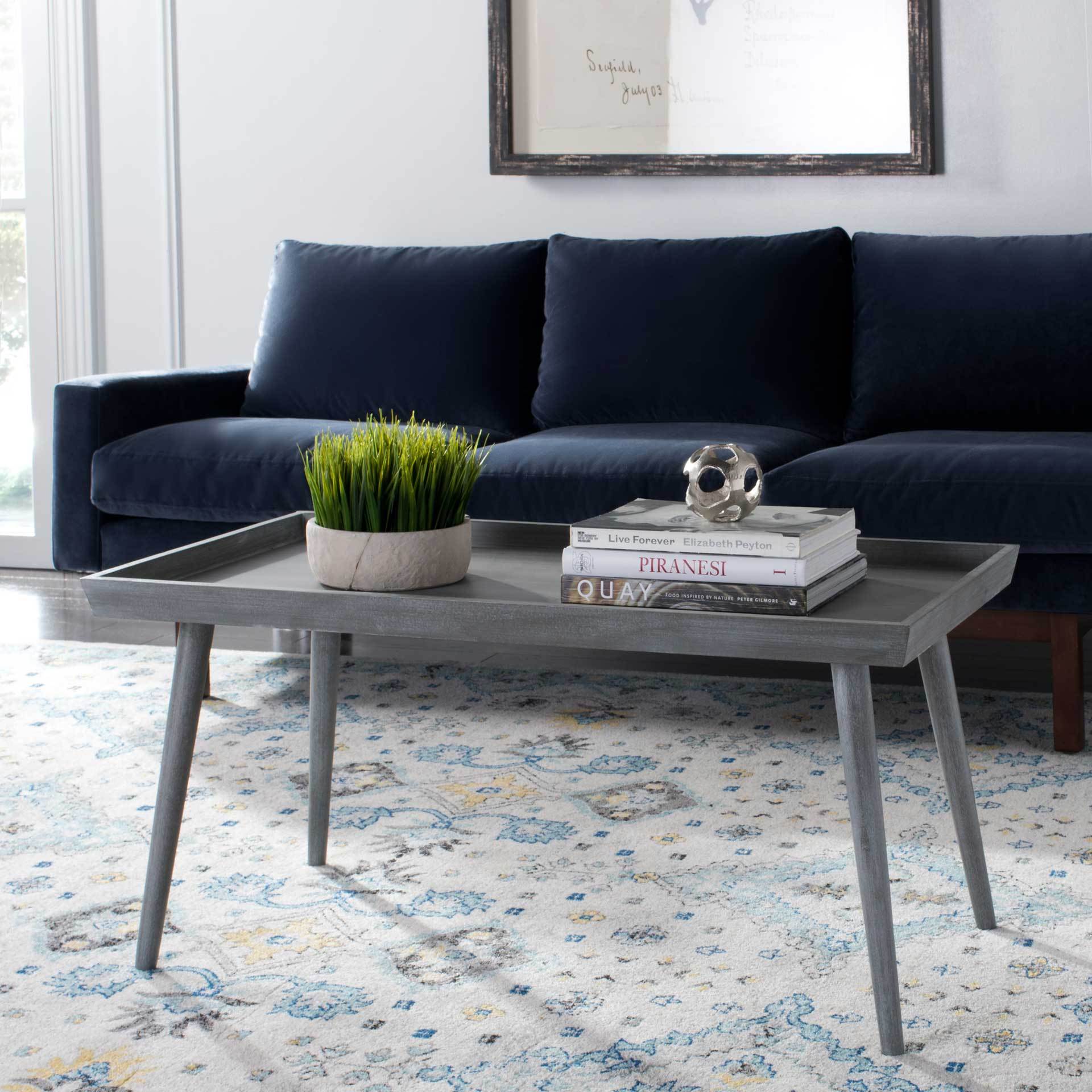 Norah Tray Top Coffee Table Slate Gray - Image 4