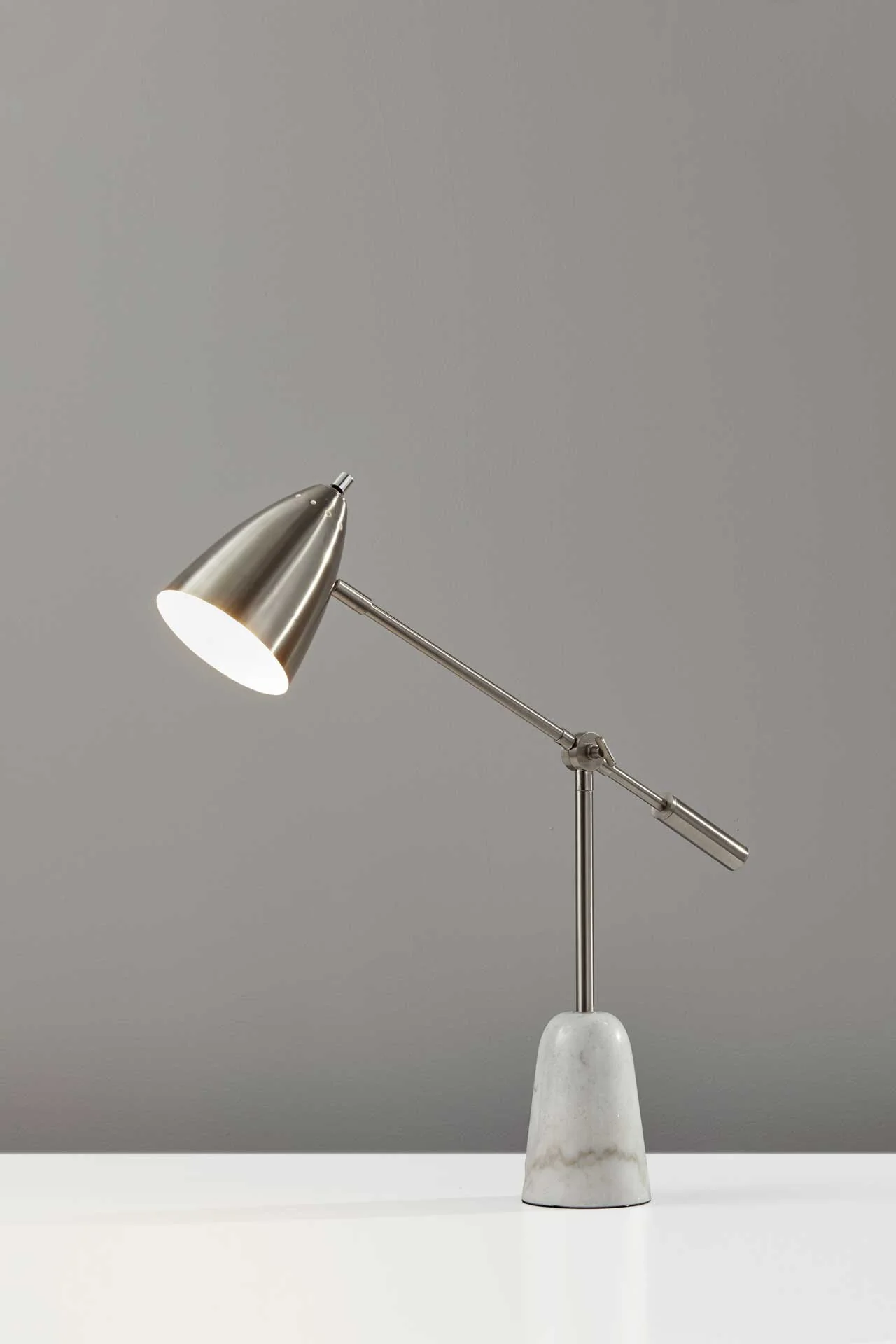 Norfolk Desk Lamp Brushed Steel - Image 2