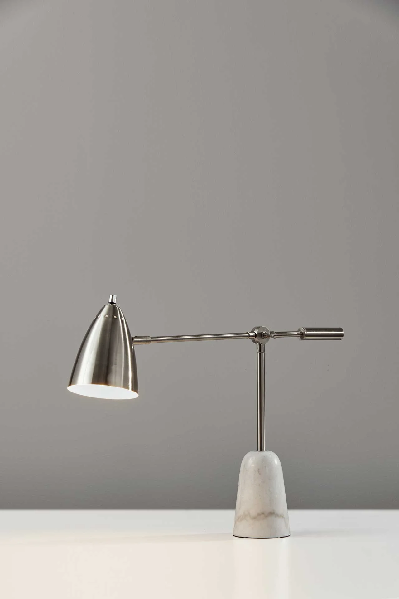 Norfolk Desk Lamp Brushed Steel - Image 3