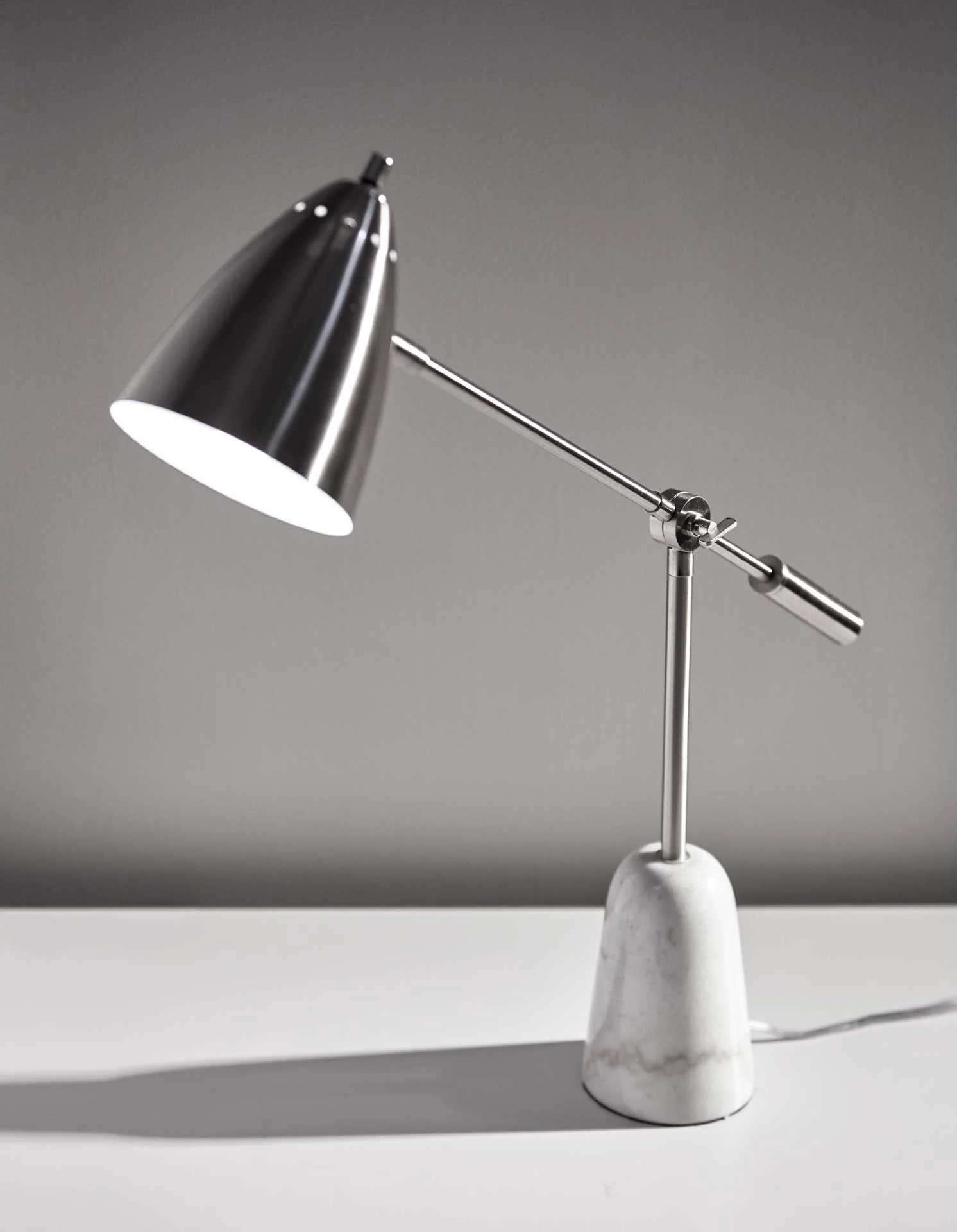 Norfolk Desk Lamp Brushed Steel - Image 4