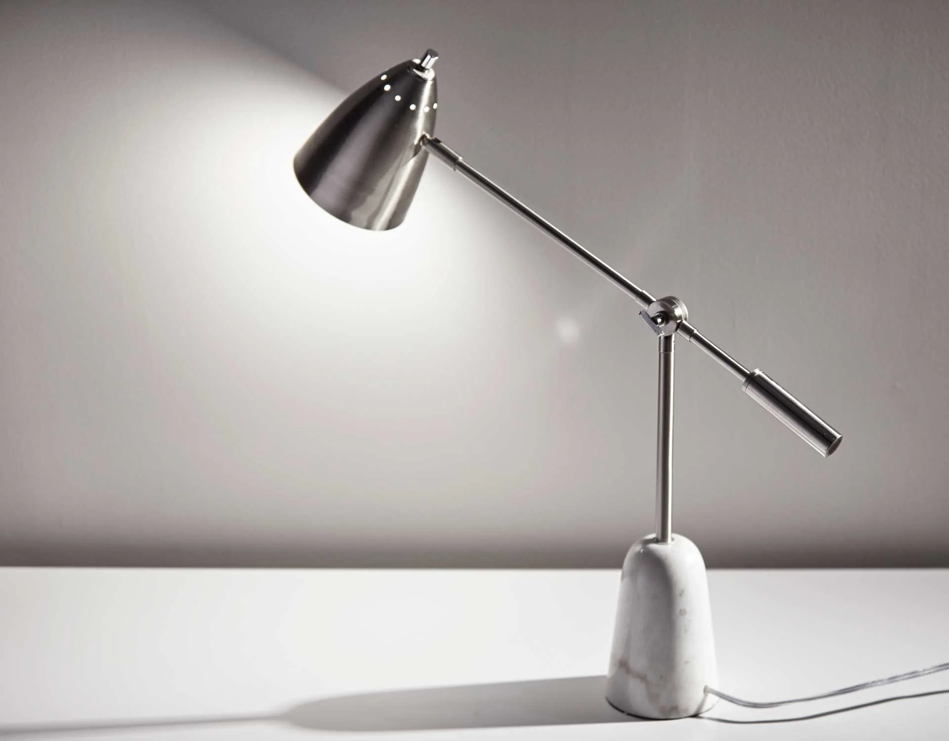 Norfolk Desk Lamp Brushed Steel - Image 5