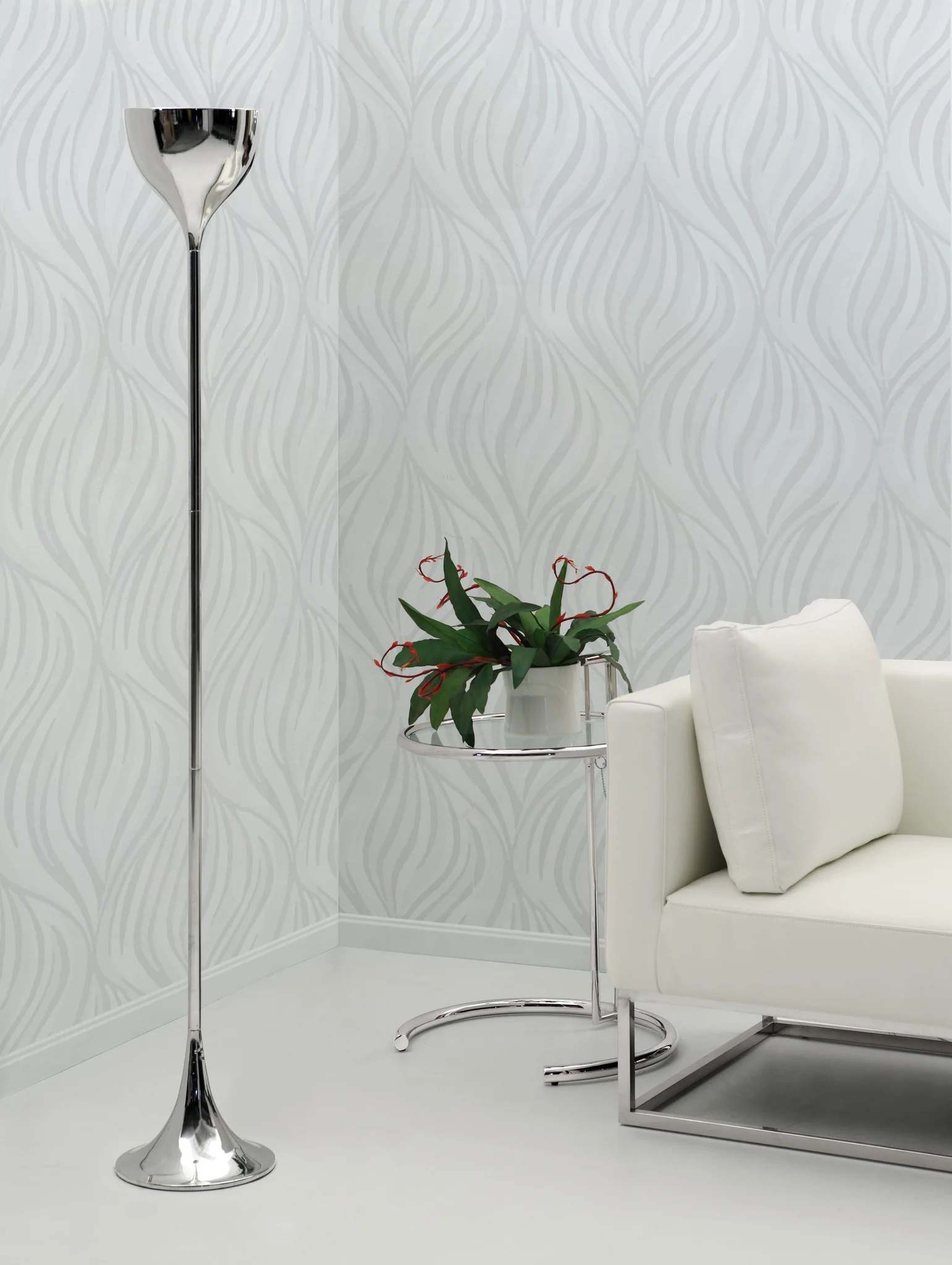 Northville Floor Lamp Chrome - Image 2