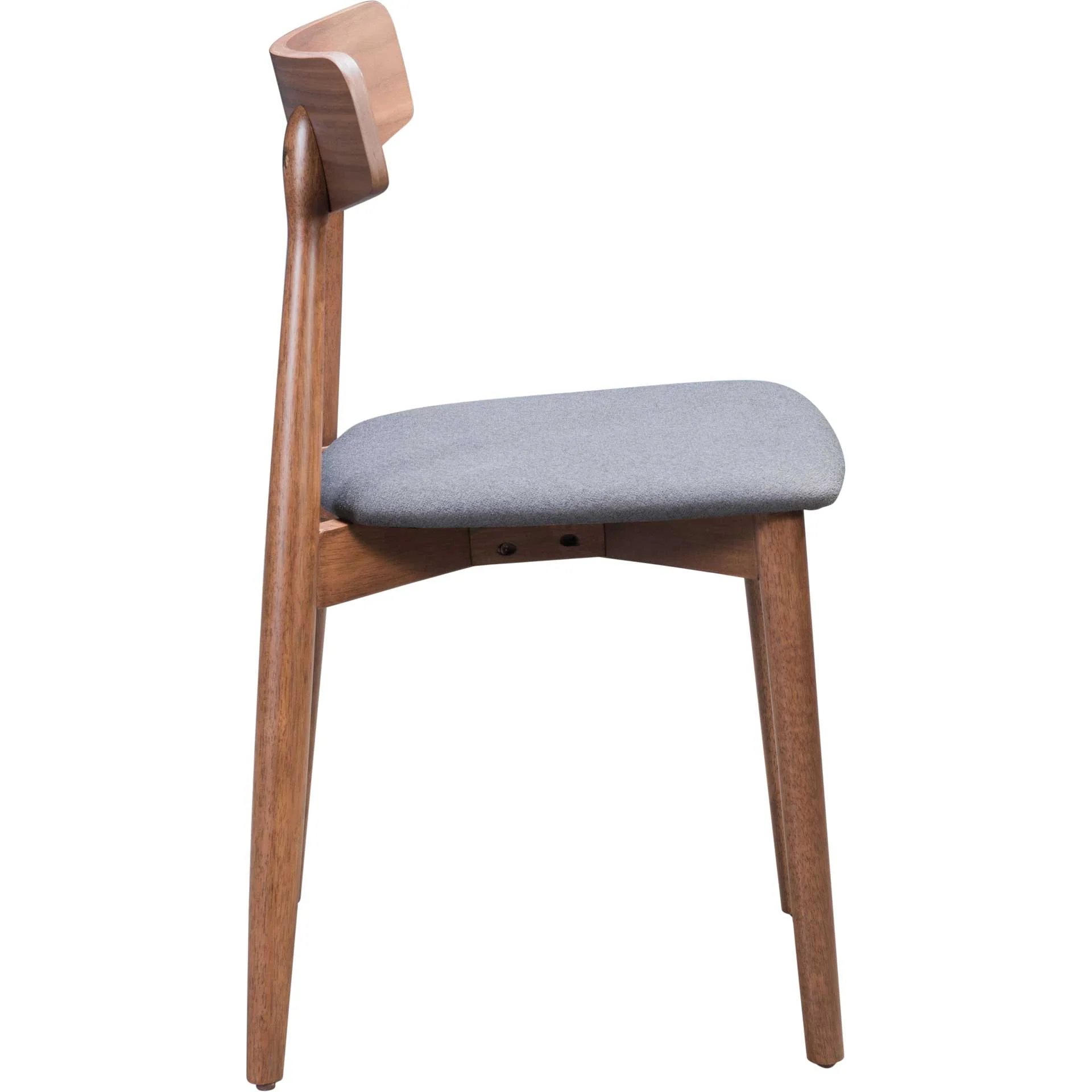 Norwich Dining Chair Walnut/Dark Gray - Image 2