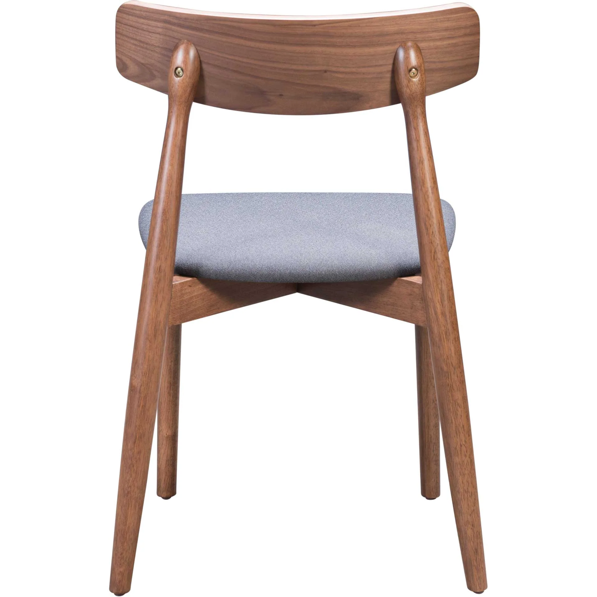 Norwich Dining Chair Walnut/Dark Gray - Image 4