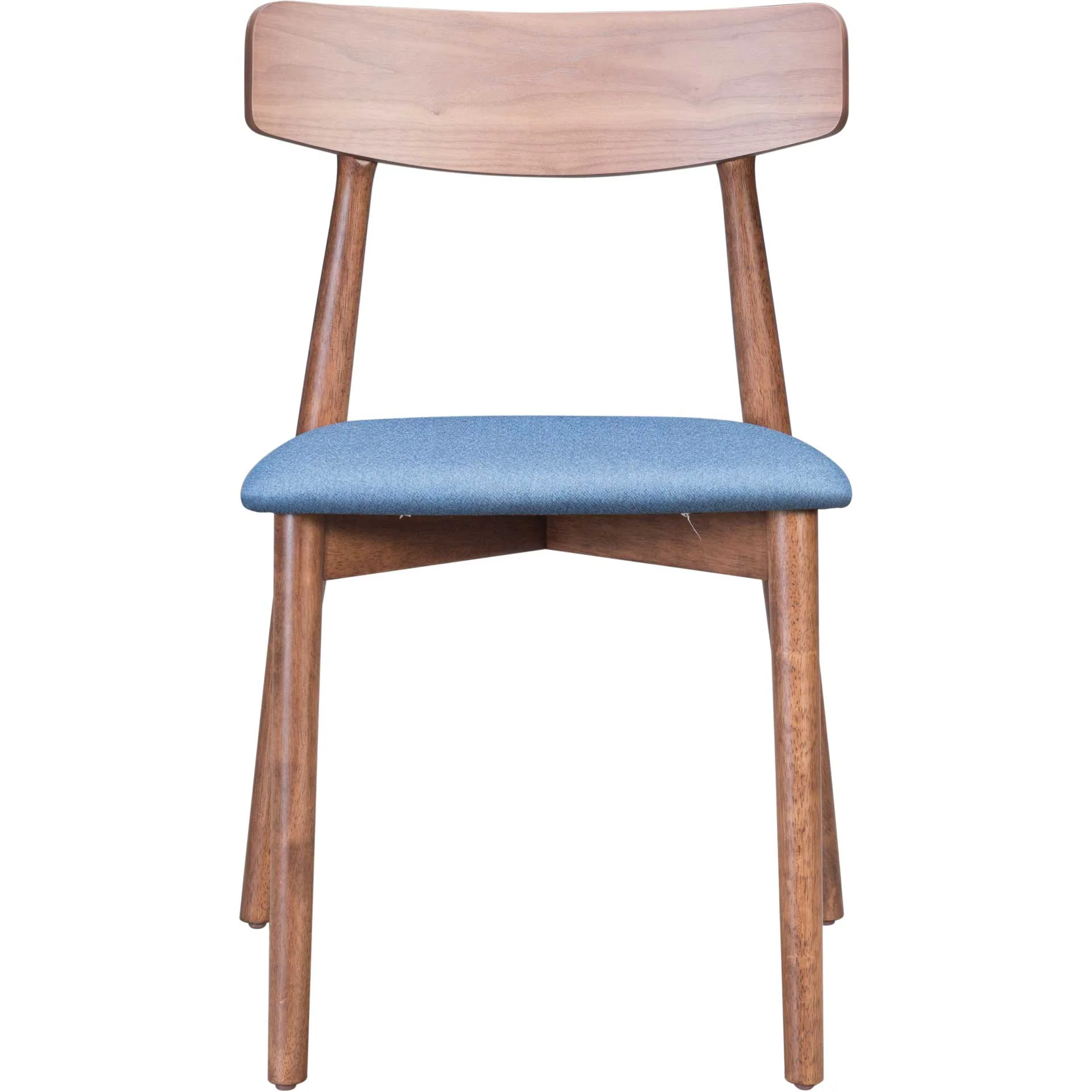 Norwich Dining Chair Walnut/Ink Blue - Image 3