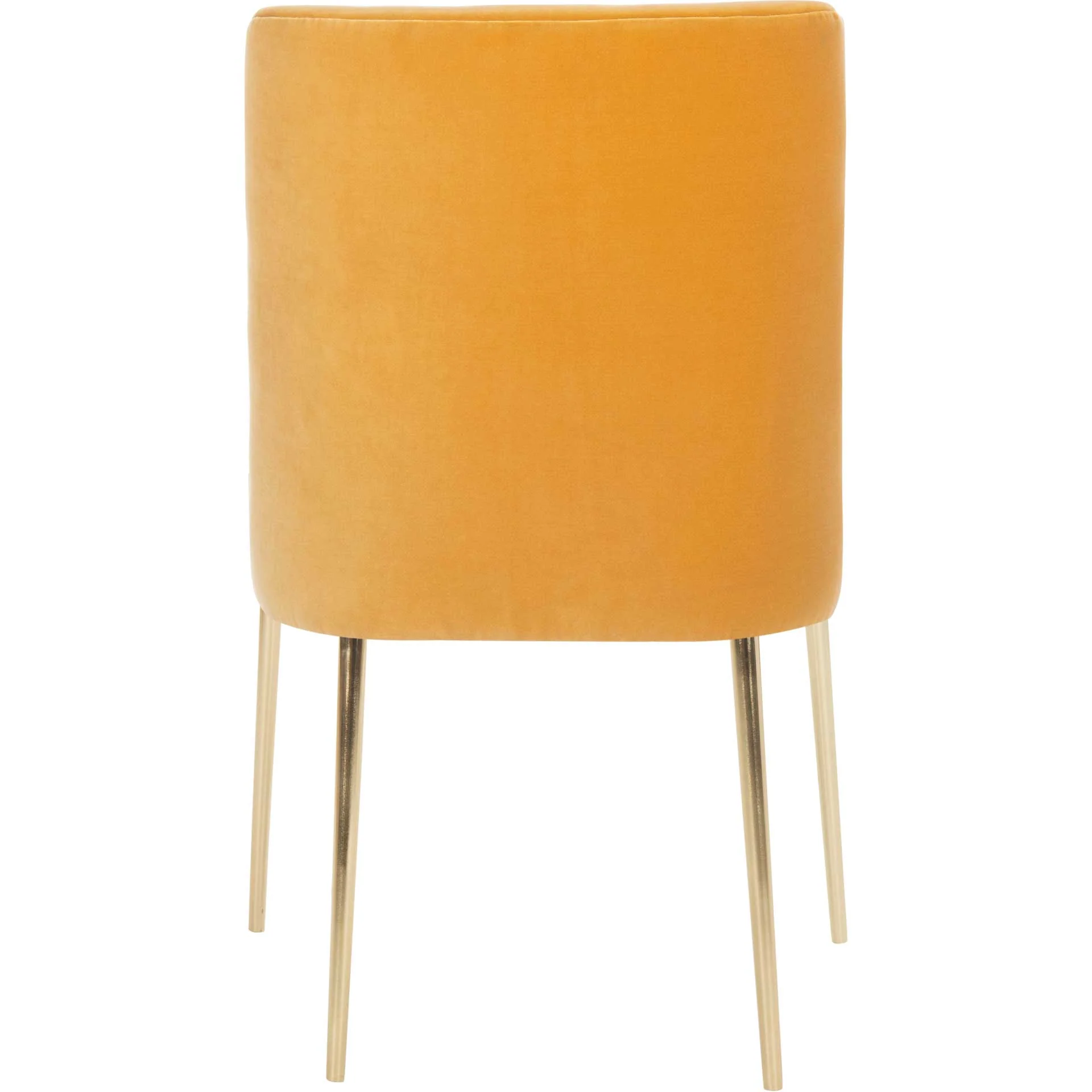 Nova Velvet Dining Chair Mustard - Image 5