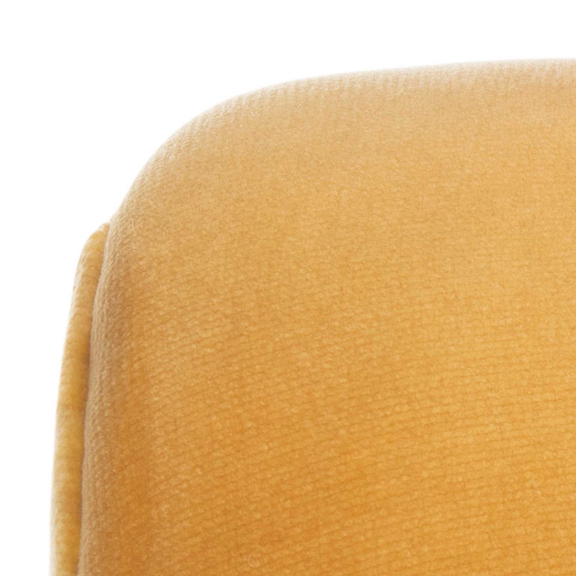 Nova Velvet Dining Chair Mustard - Image 6