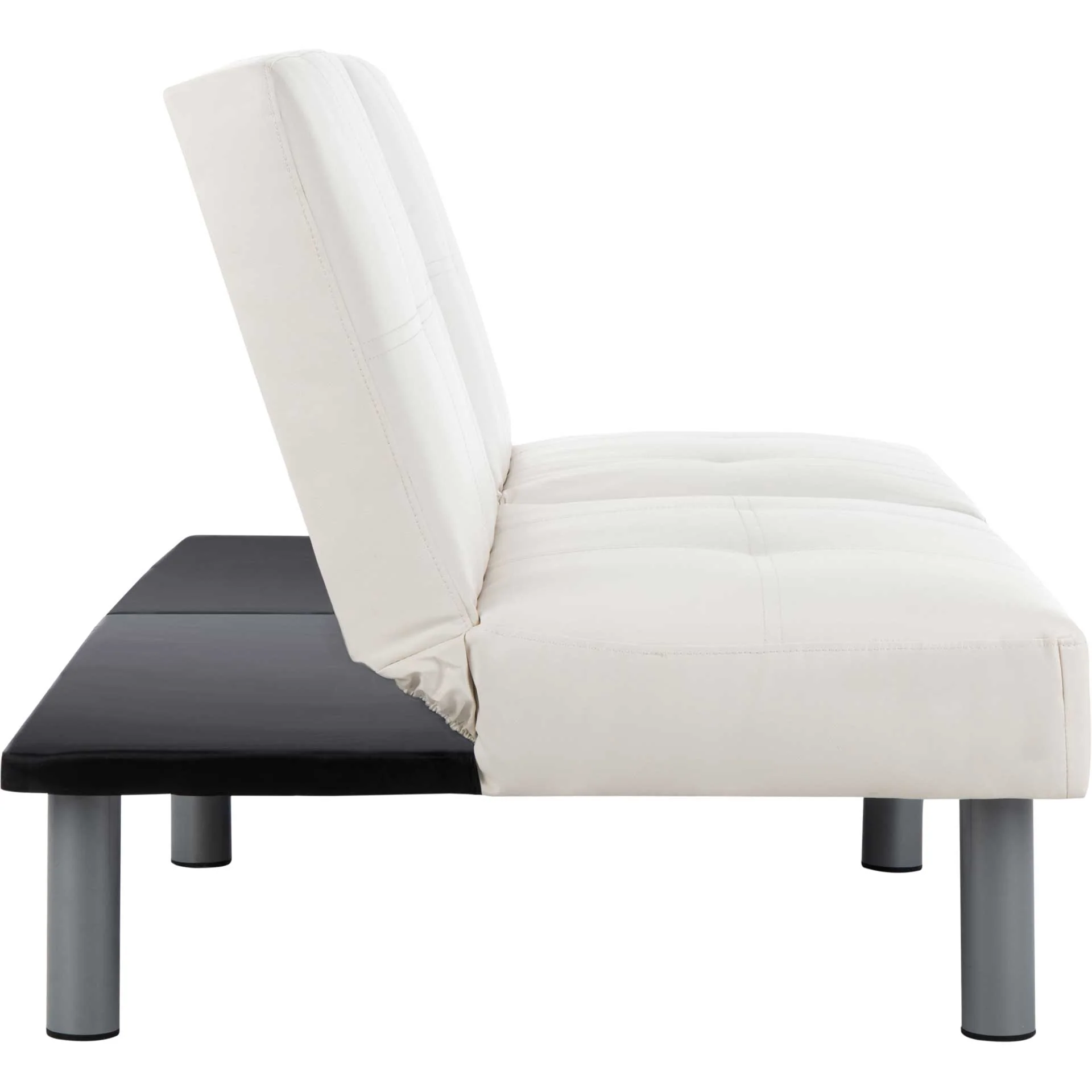 Novile Foldable Futon Bed White - Image 3
