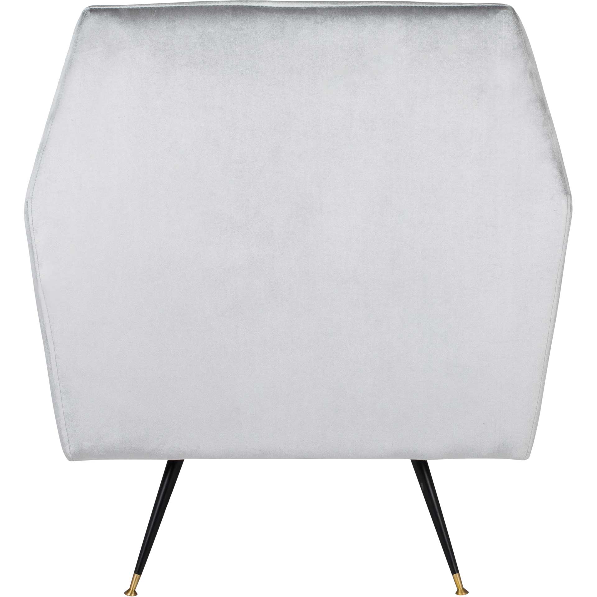 Nyla Velvet Accent Chair Light Gray - Image 4