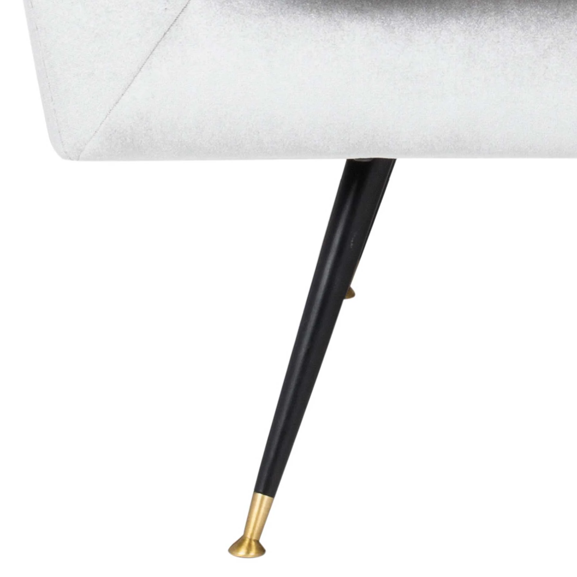 Nyla Velvet Accent Chair Light Gray - Image 6
