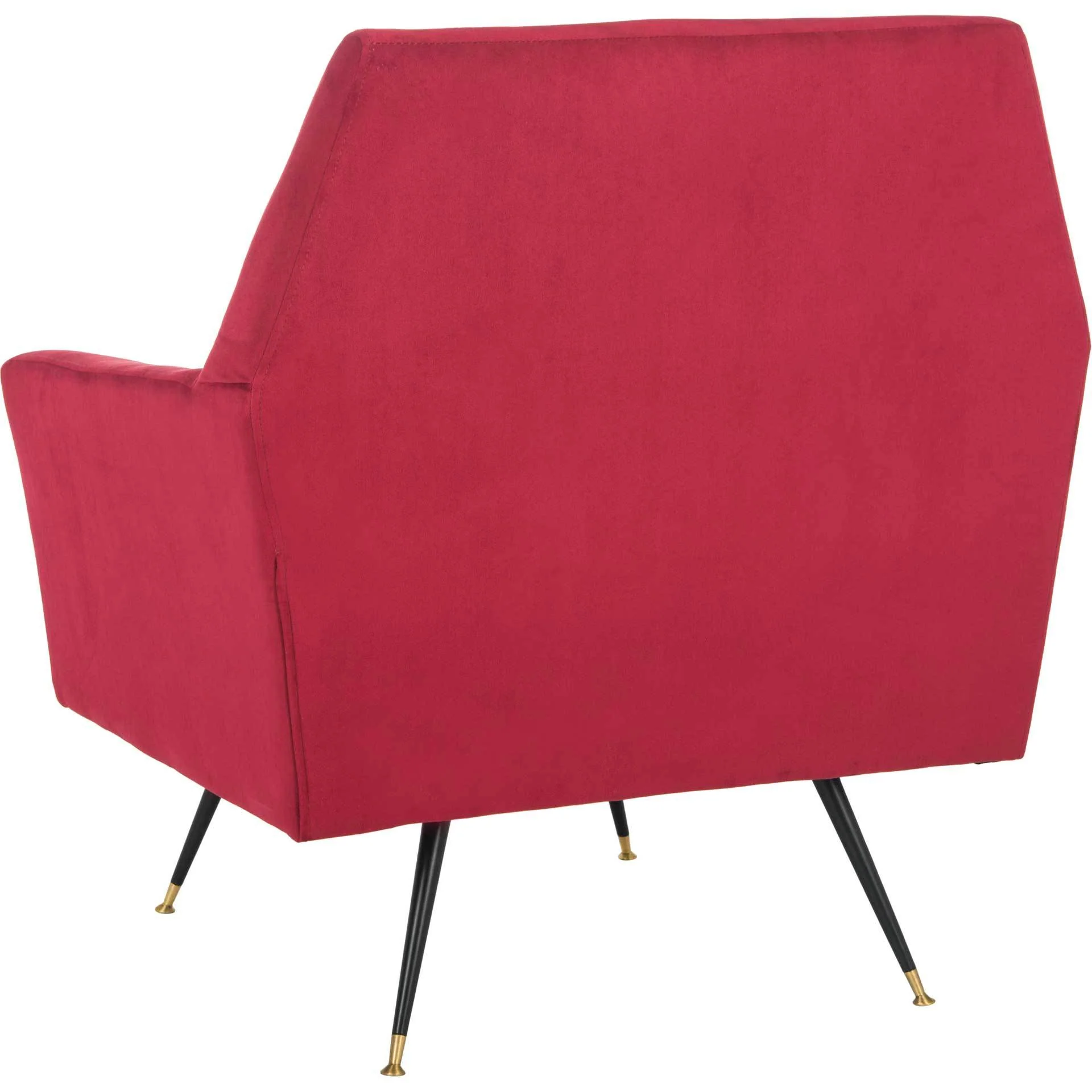 Nyla Velvet Accent Chair Maroon - Image 4