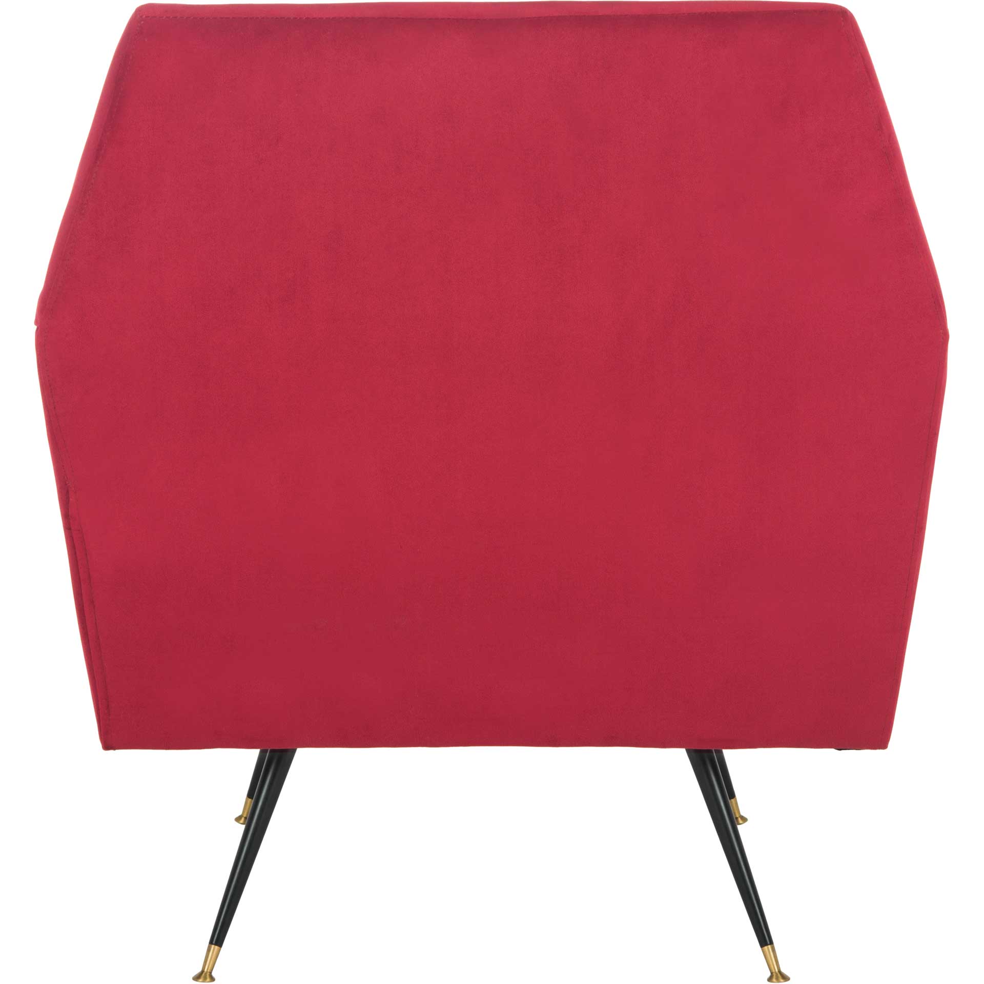 Nyla Velvet Accent Chair Maroon - Image 5