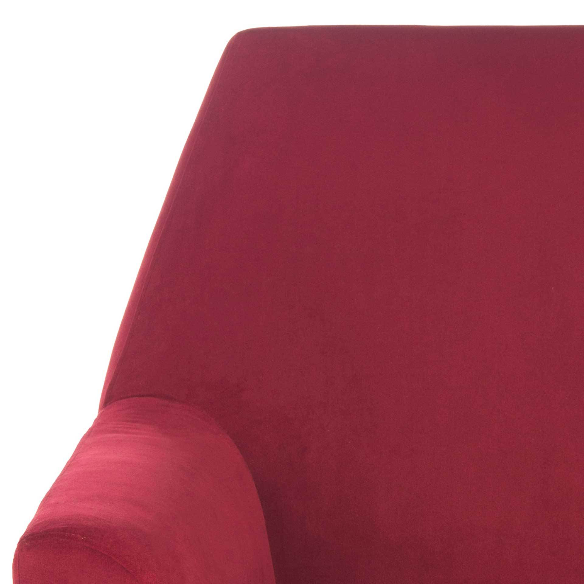 Nyla Velvet Accent Chair Maroon - Image 6