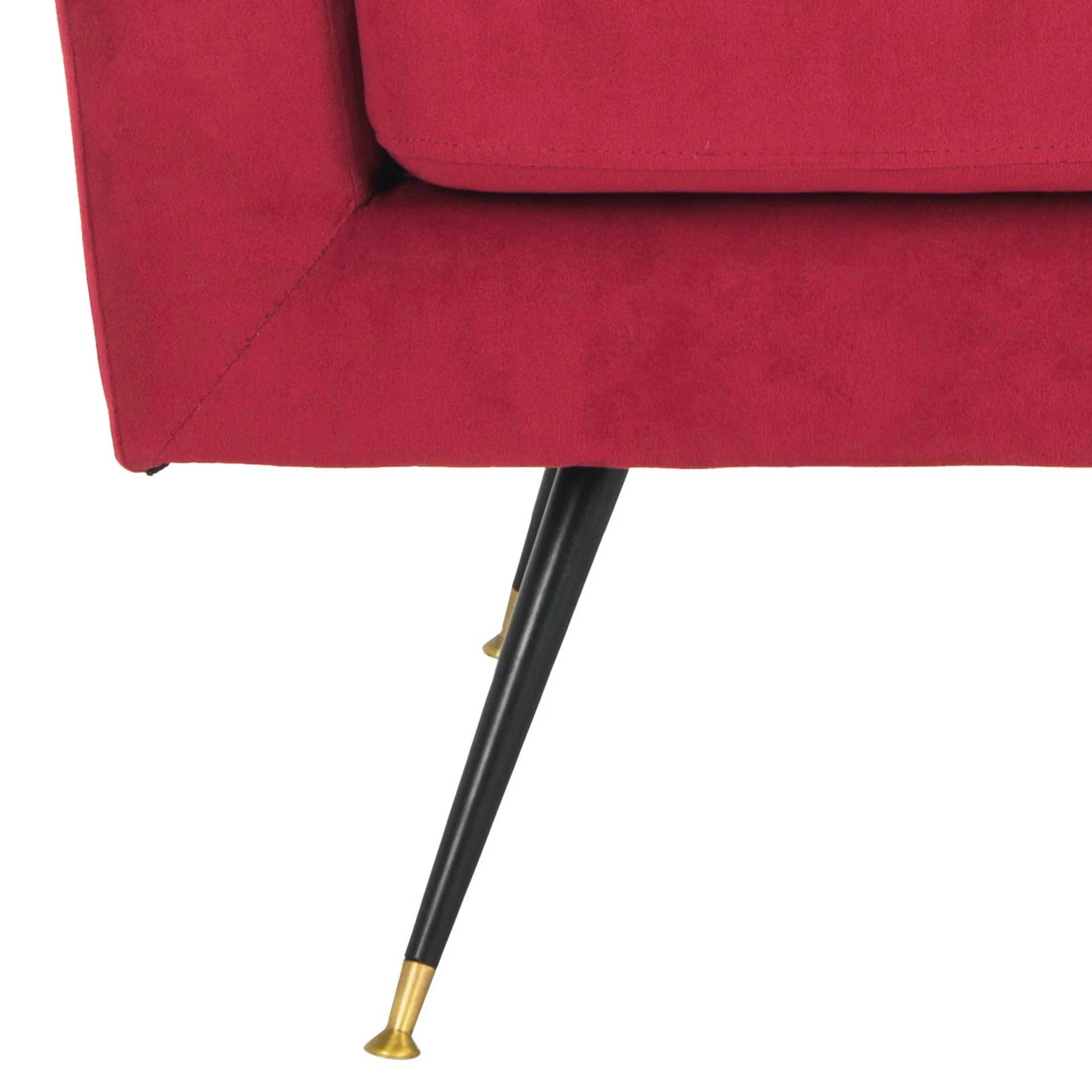 Nyla Velvet Accent Chair Maroon - Image 7
