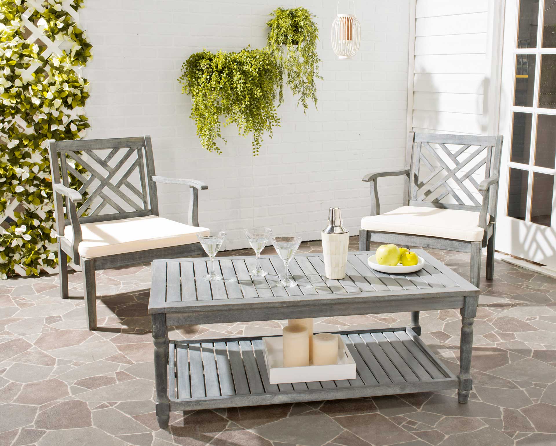 Oaklee Coffee Table Ash Gray - Image 4
