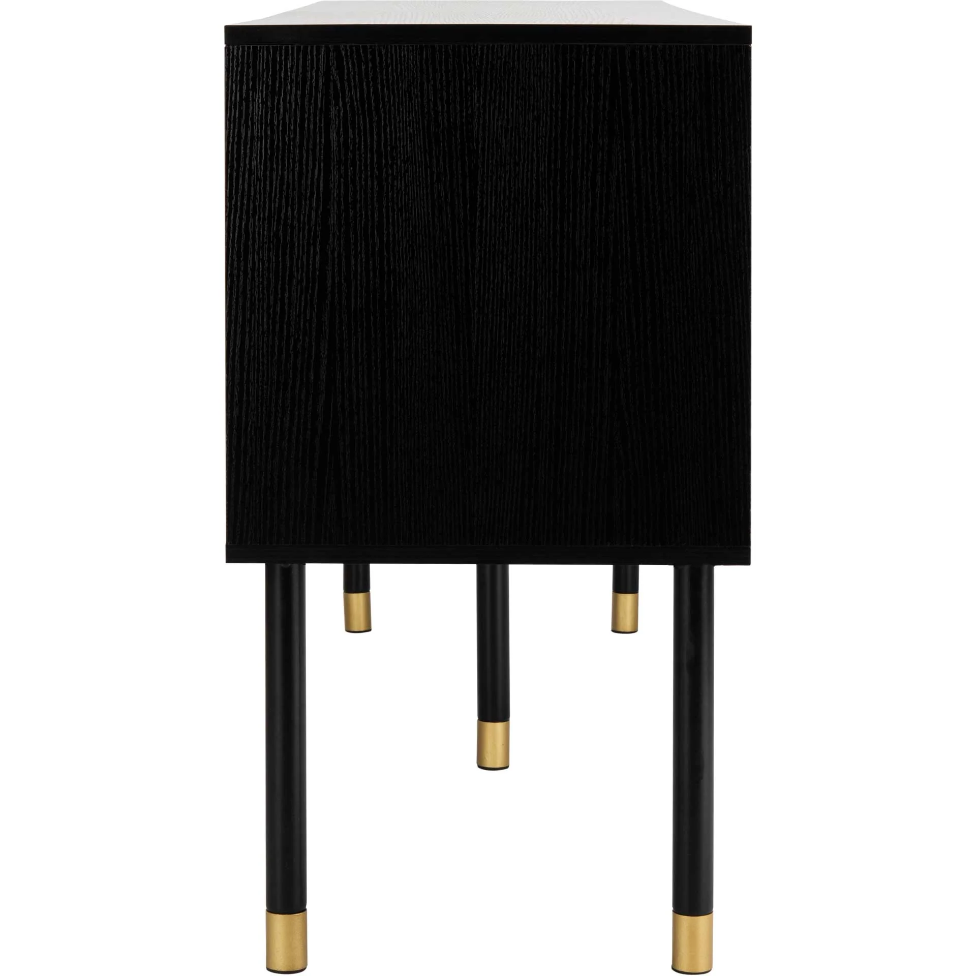 Oaklee TV Stand Black/White/Gold - Image 3