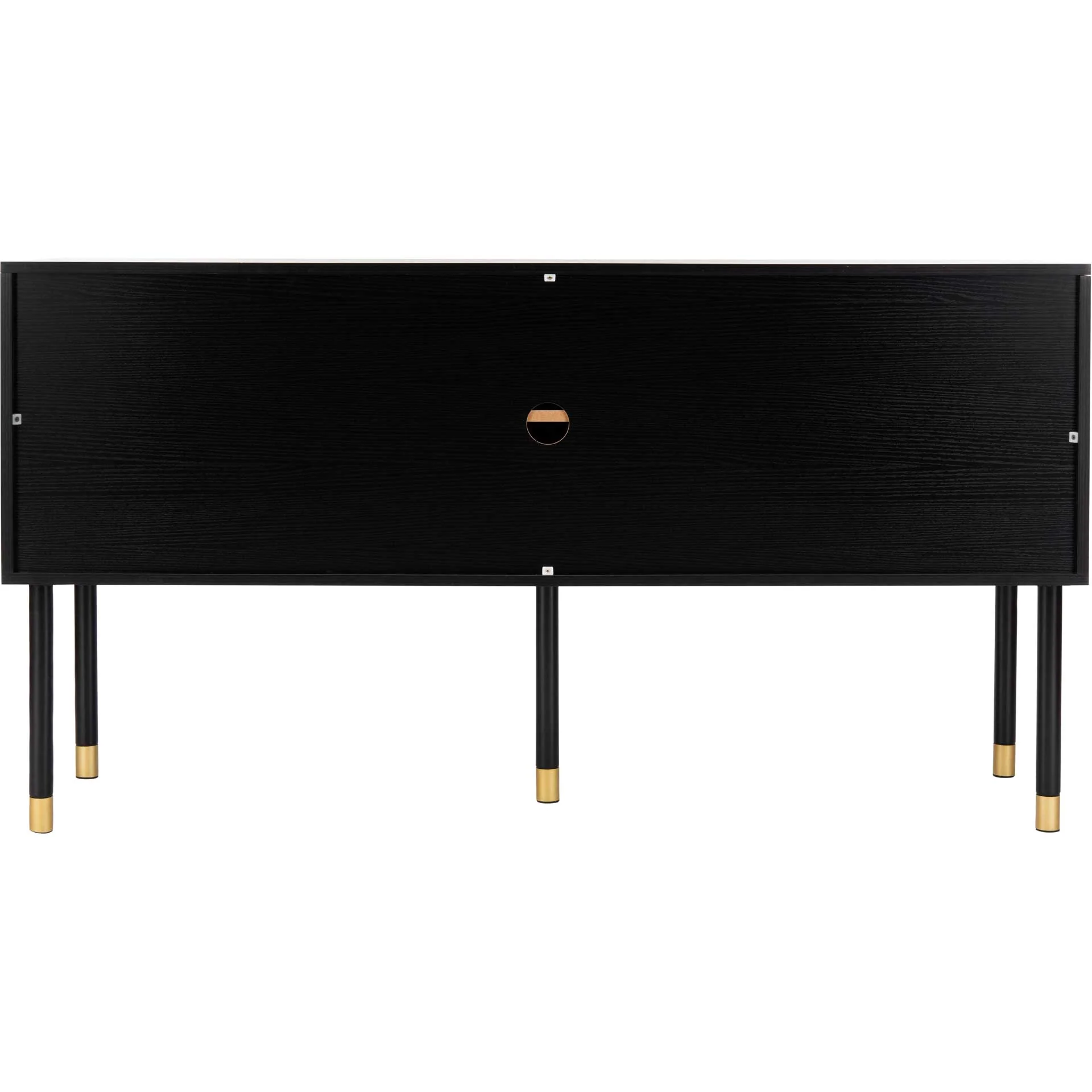 Oaklee TV Stand Black/White/Gold - Image 4