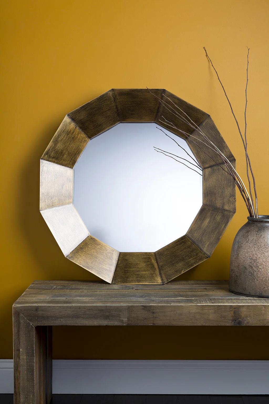Octagon Bronze 30x30 Wall Mirror - Image 2