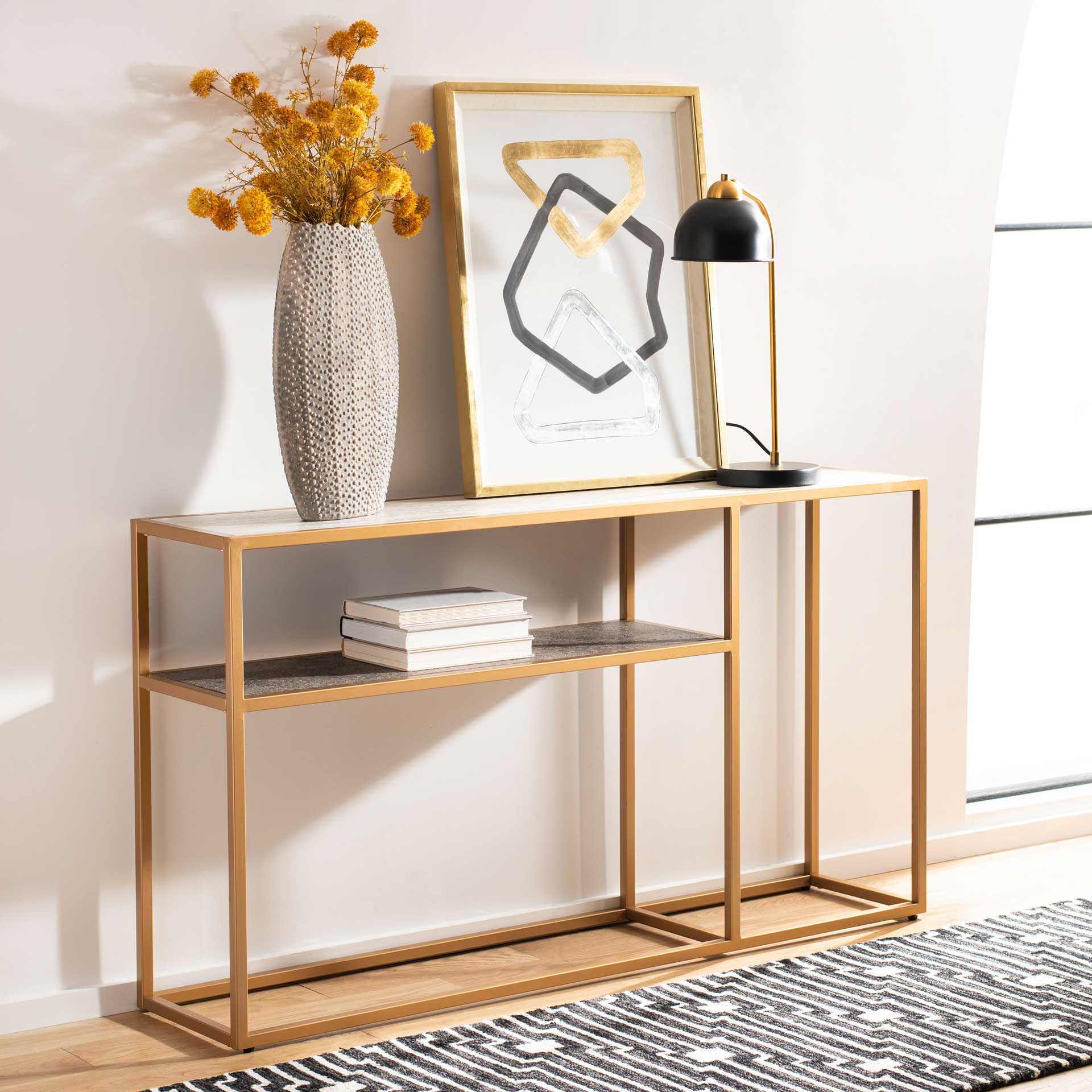 Octavia Console Table Multi/Gold - Image 6