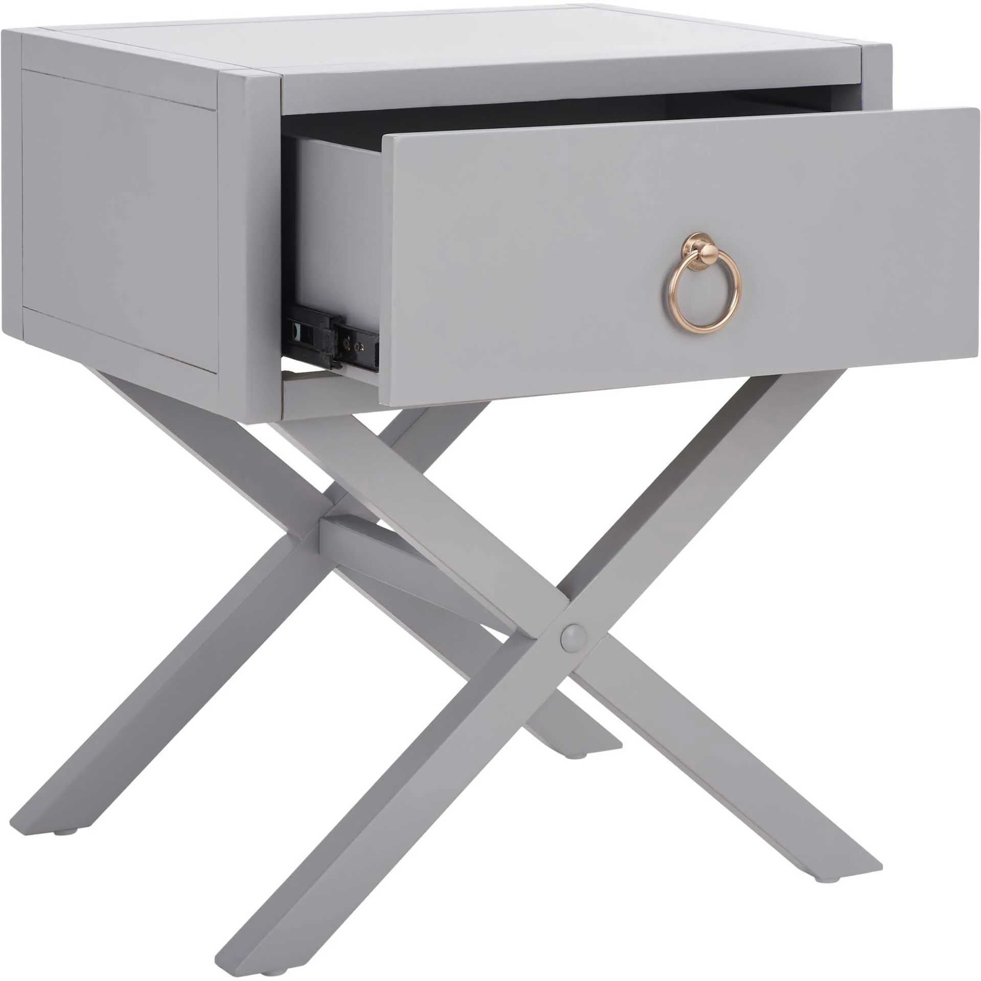 Odessa 1 Drawer Nightstand Gray - Image 6