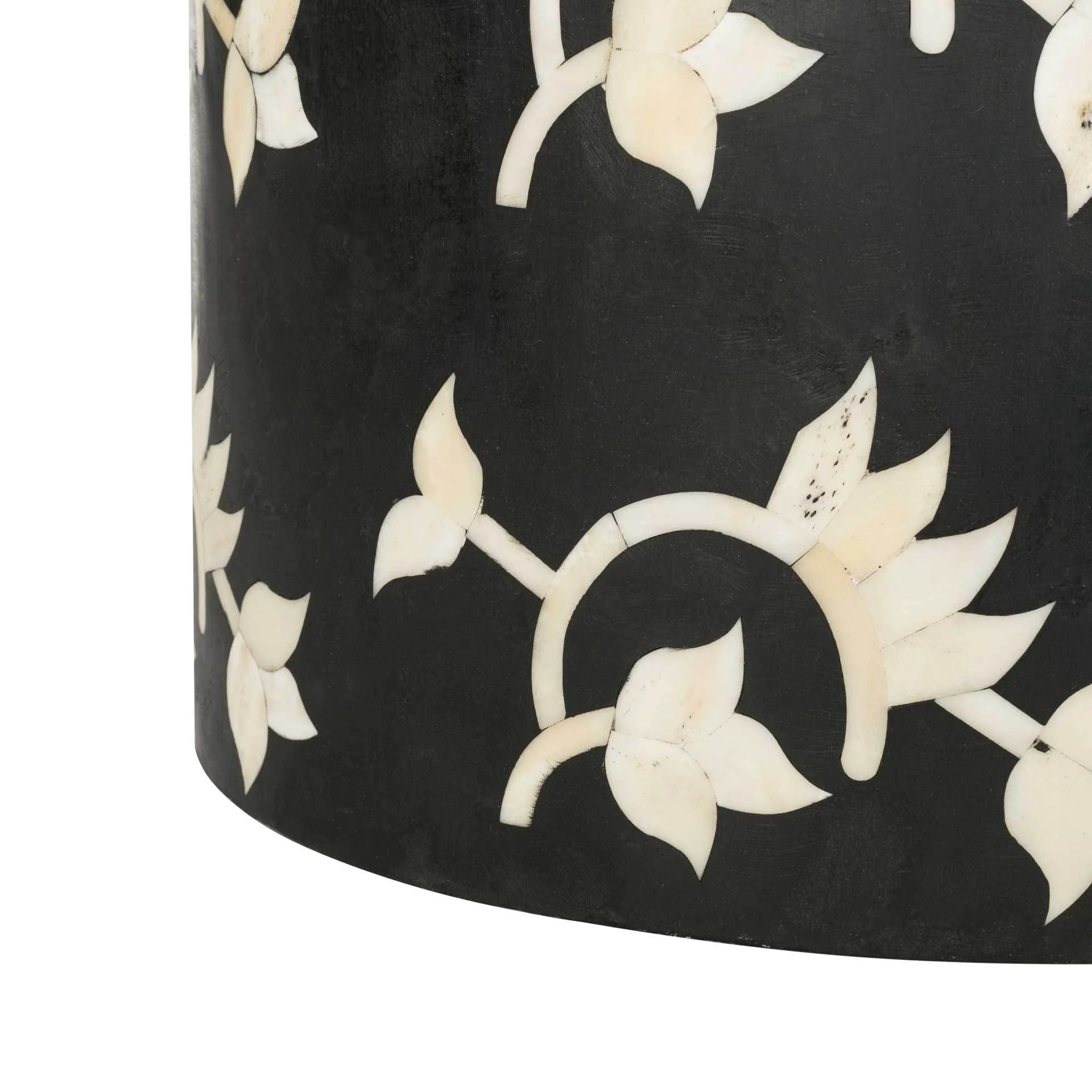Odin Bone Inlay Stool Black - Image 4