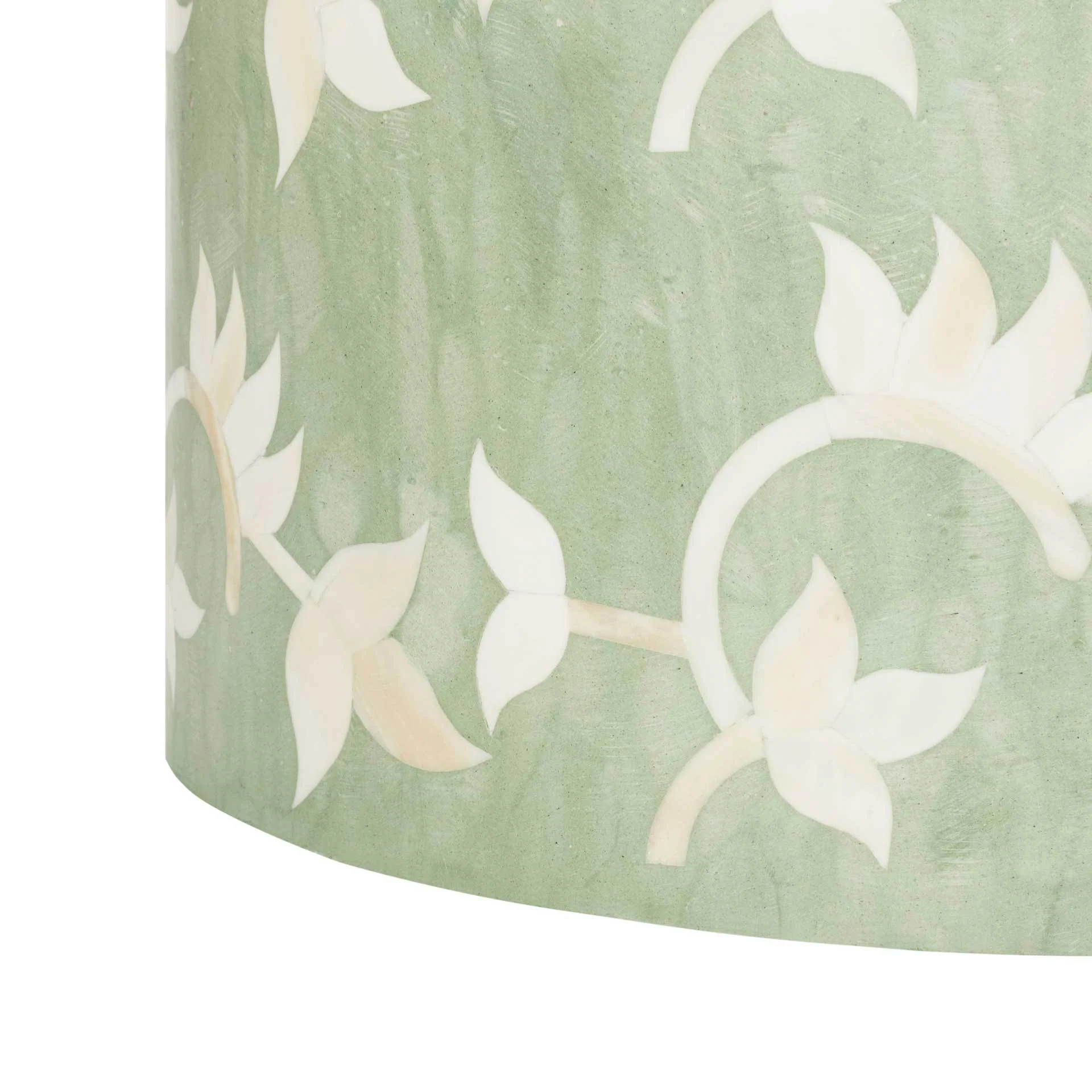 Odin Bone Inlay Stool Light Green - Image 4