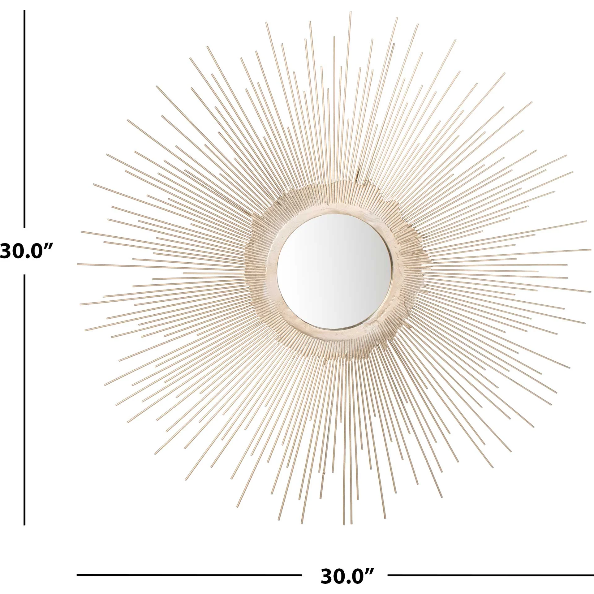 Olavi Sunburst Mirror Antique Silver - Image 3