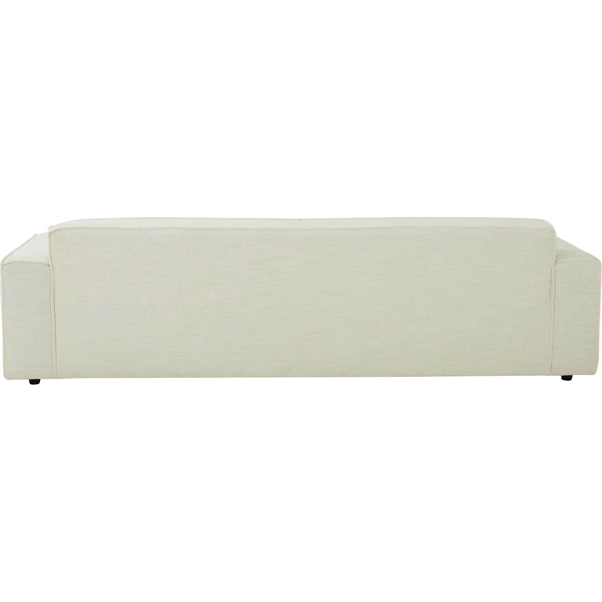 Olea Linen Sofa Cream - Image 3