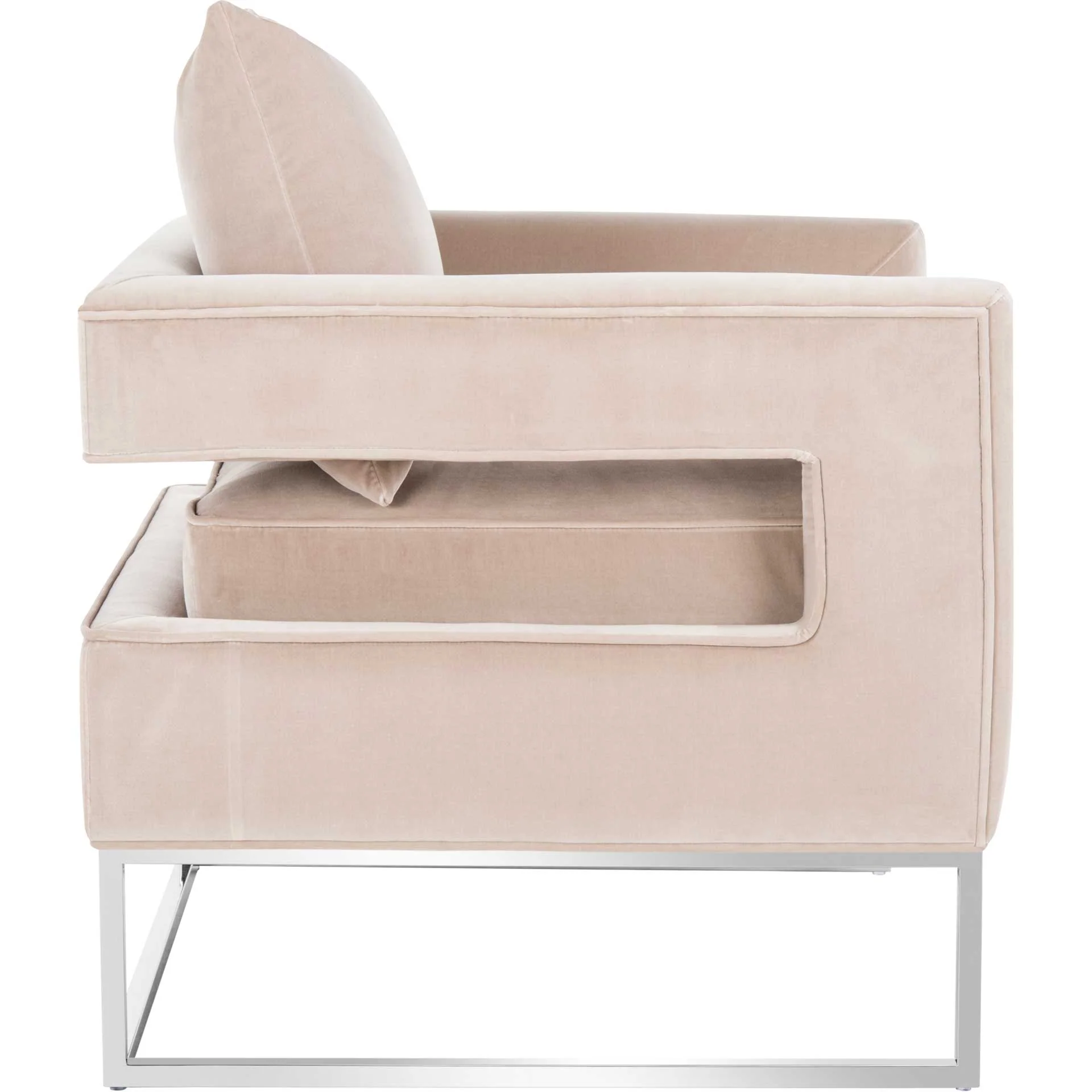 Olea Velvet Club Chair Giotto Almond - Image 3