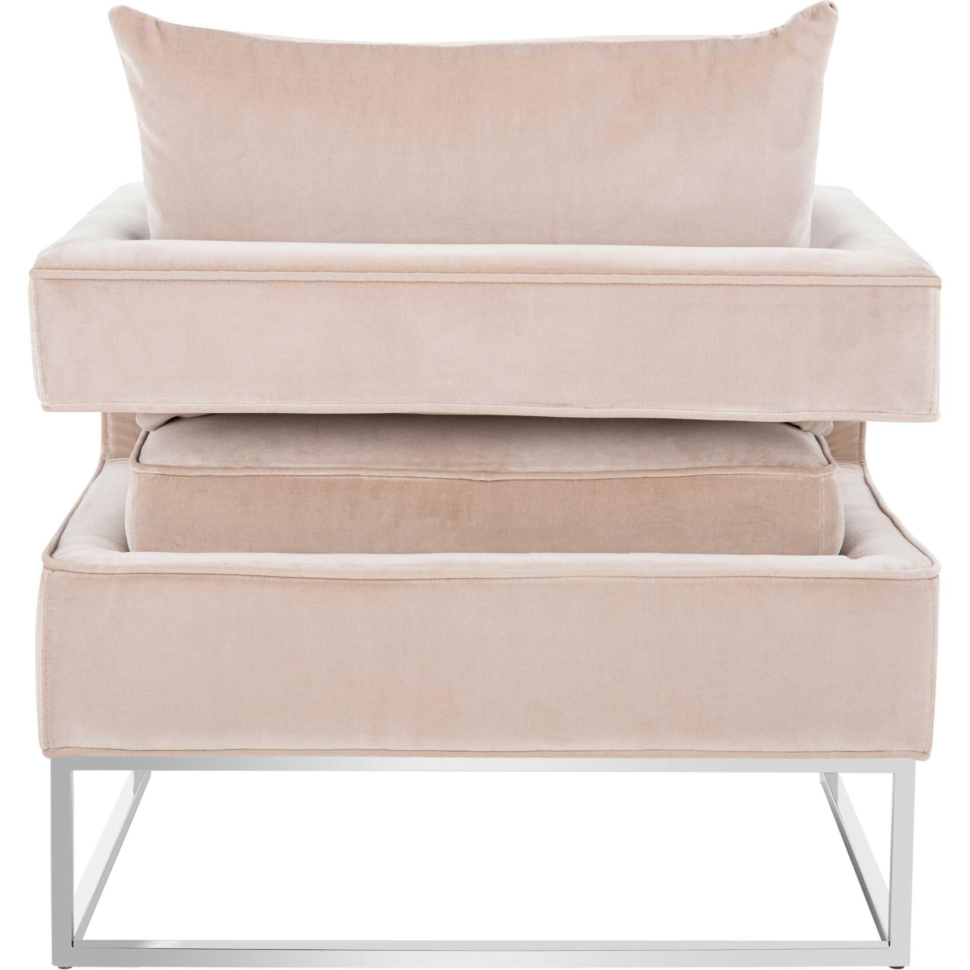 Olea Velvet Club Chair Giotto Almond - Image 4