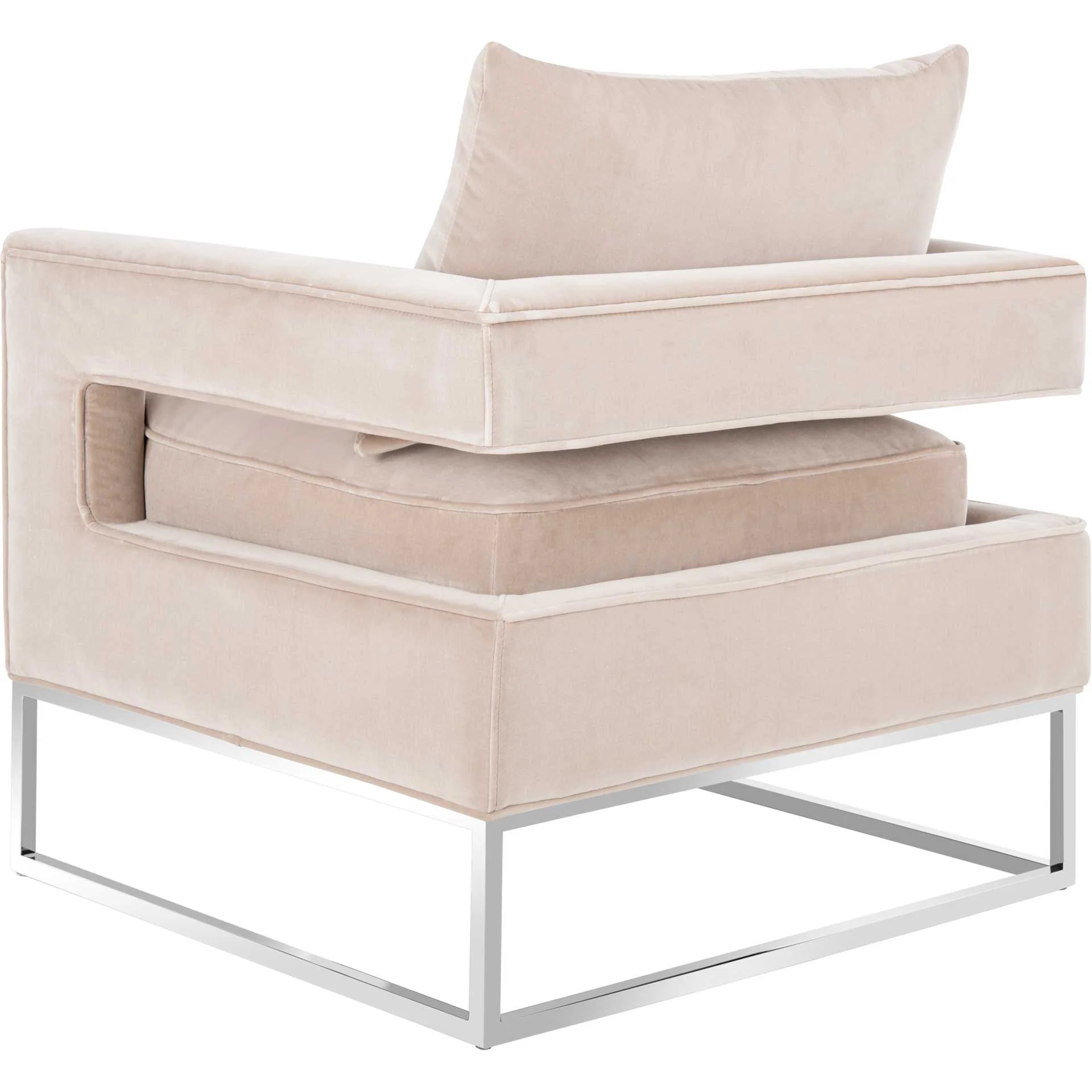 Olea Velvet Club Chair Giotto Almond - Image 5