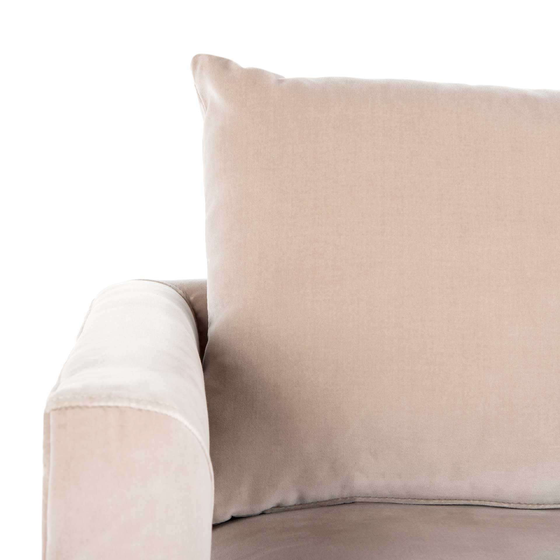 Olea Velvet Club Chair Giotto Almond - Image 6