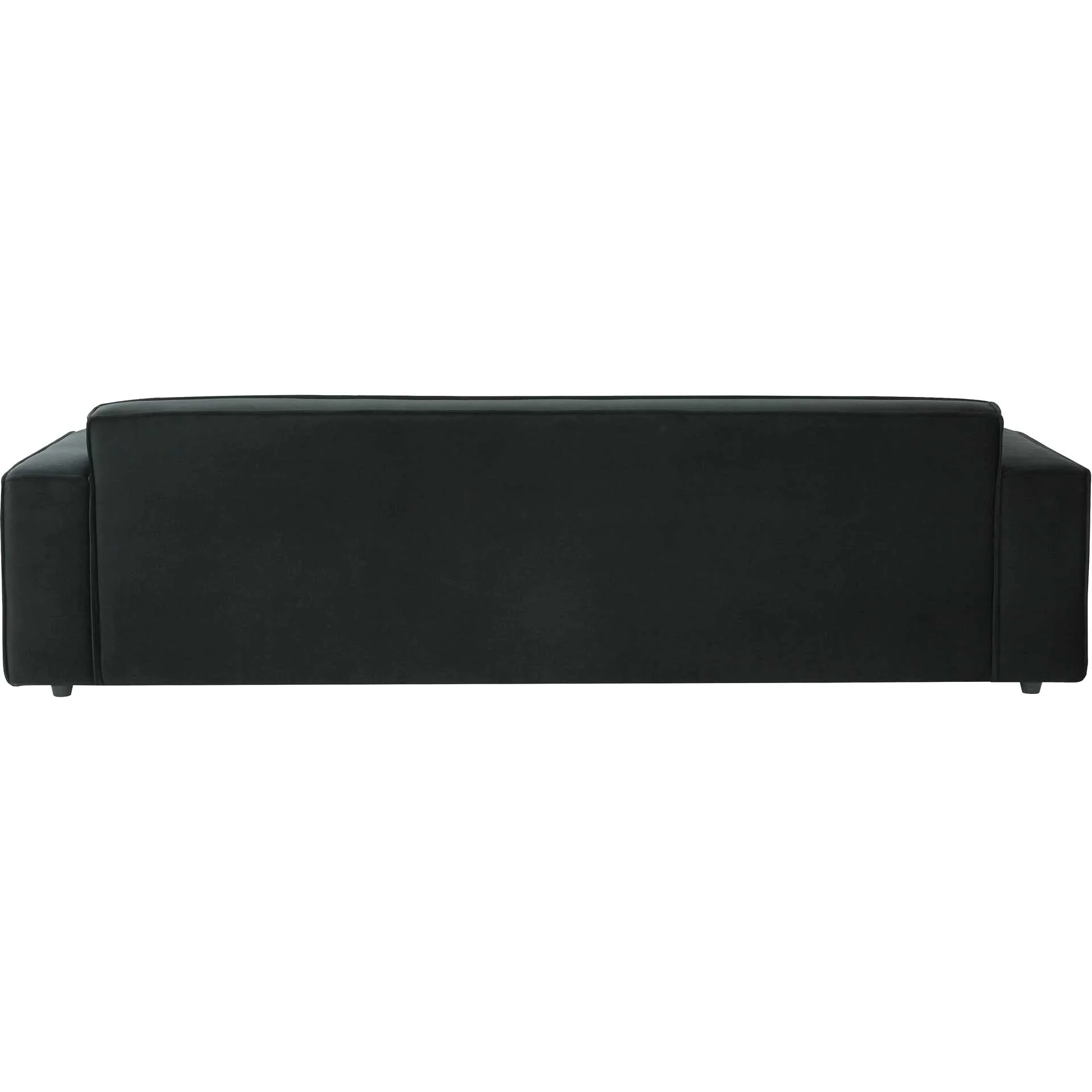 Olea Velvet Sofa Black - Image 3