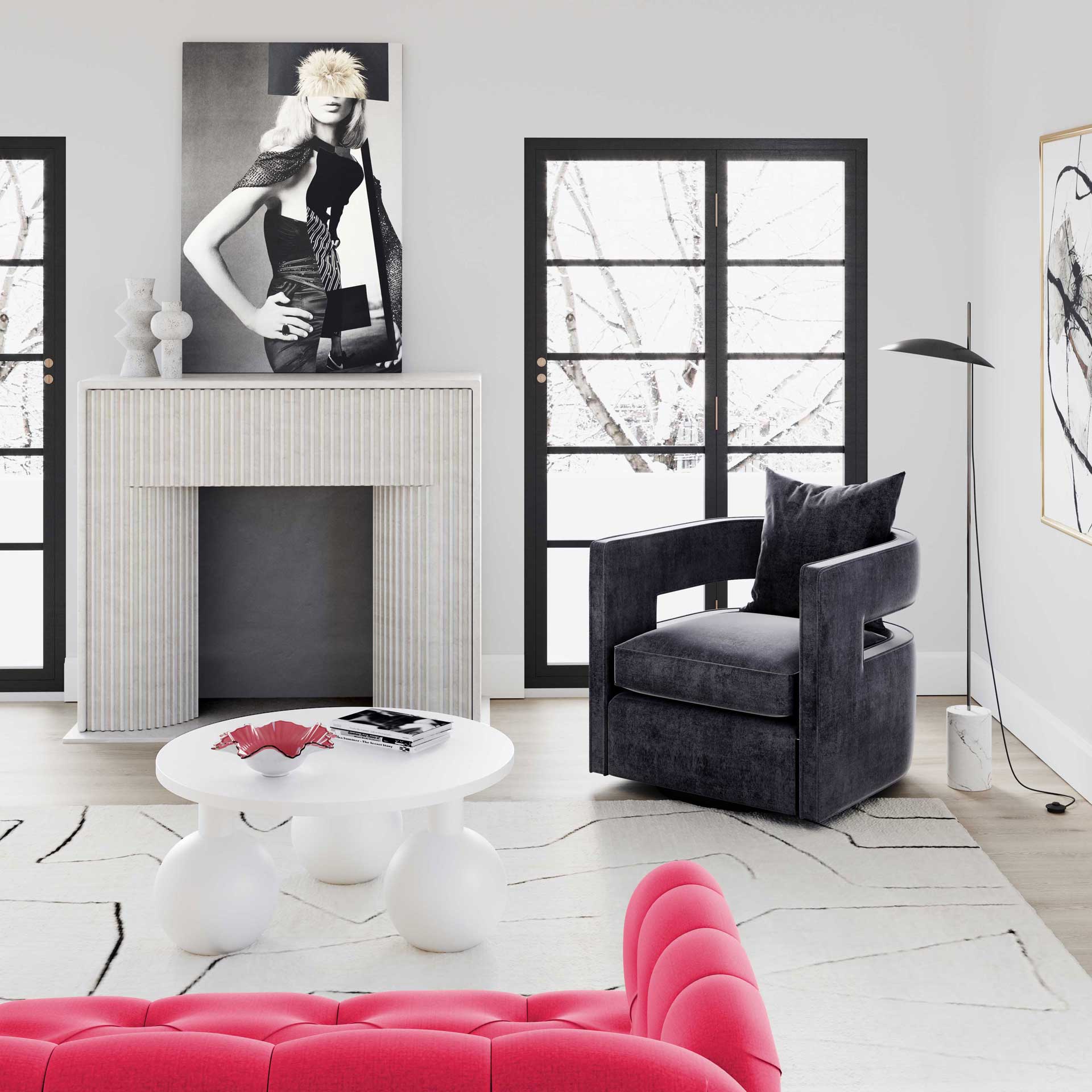 Olivia Coffee Table White - Image 5