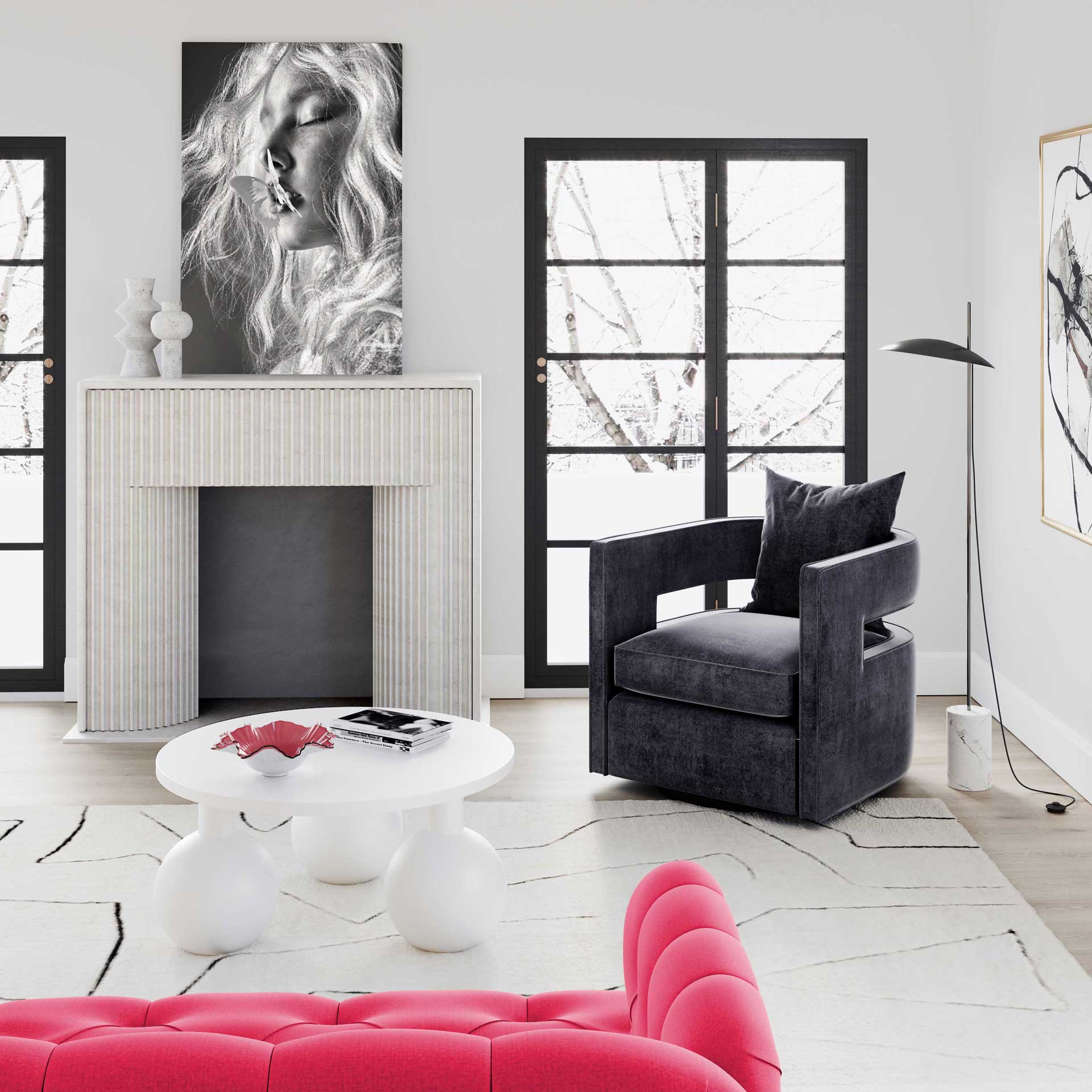 Olivia Coffee Table White - Image 7